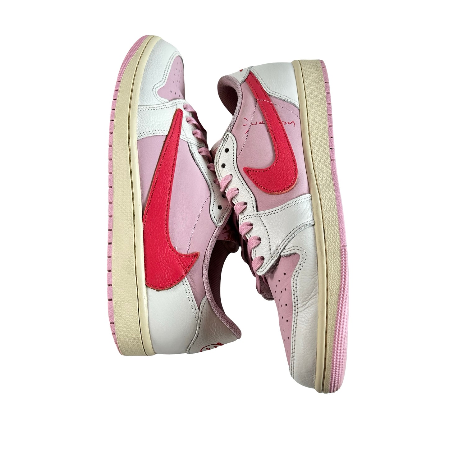 IQ7604 101 Jordan 1 Retro Low OG SP Travis Scott Sail Tropical Pink [USED] - 11 M (Used)