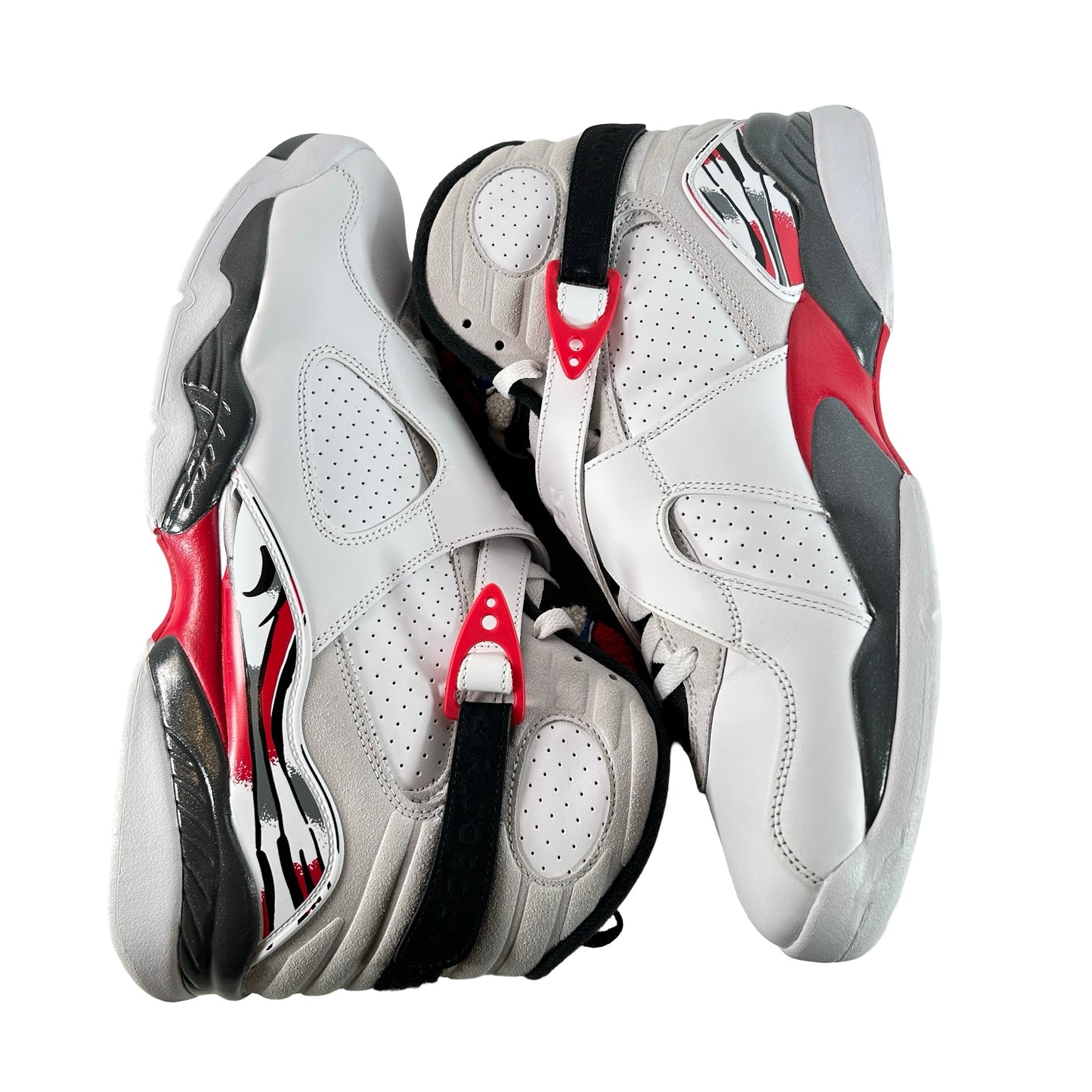 305381 100 Jordan 8 Retro White True Red (2025) [USED] - 13 M (Used2)