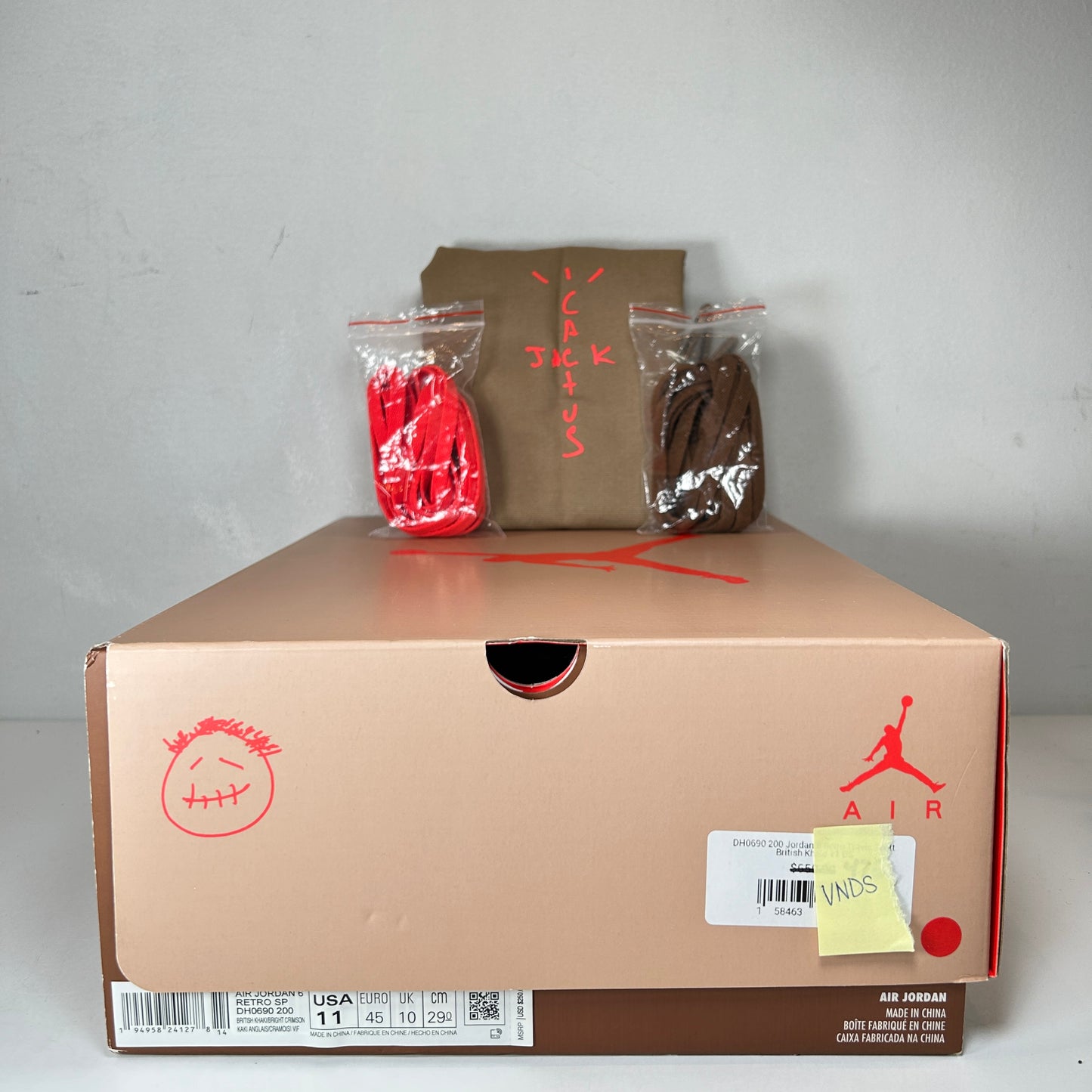 DH0690 200 Jordan 6 Retro Travis Scott British Khaki [USED] - 11 M (VNDS)