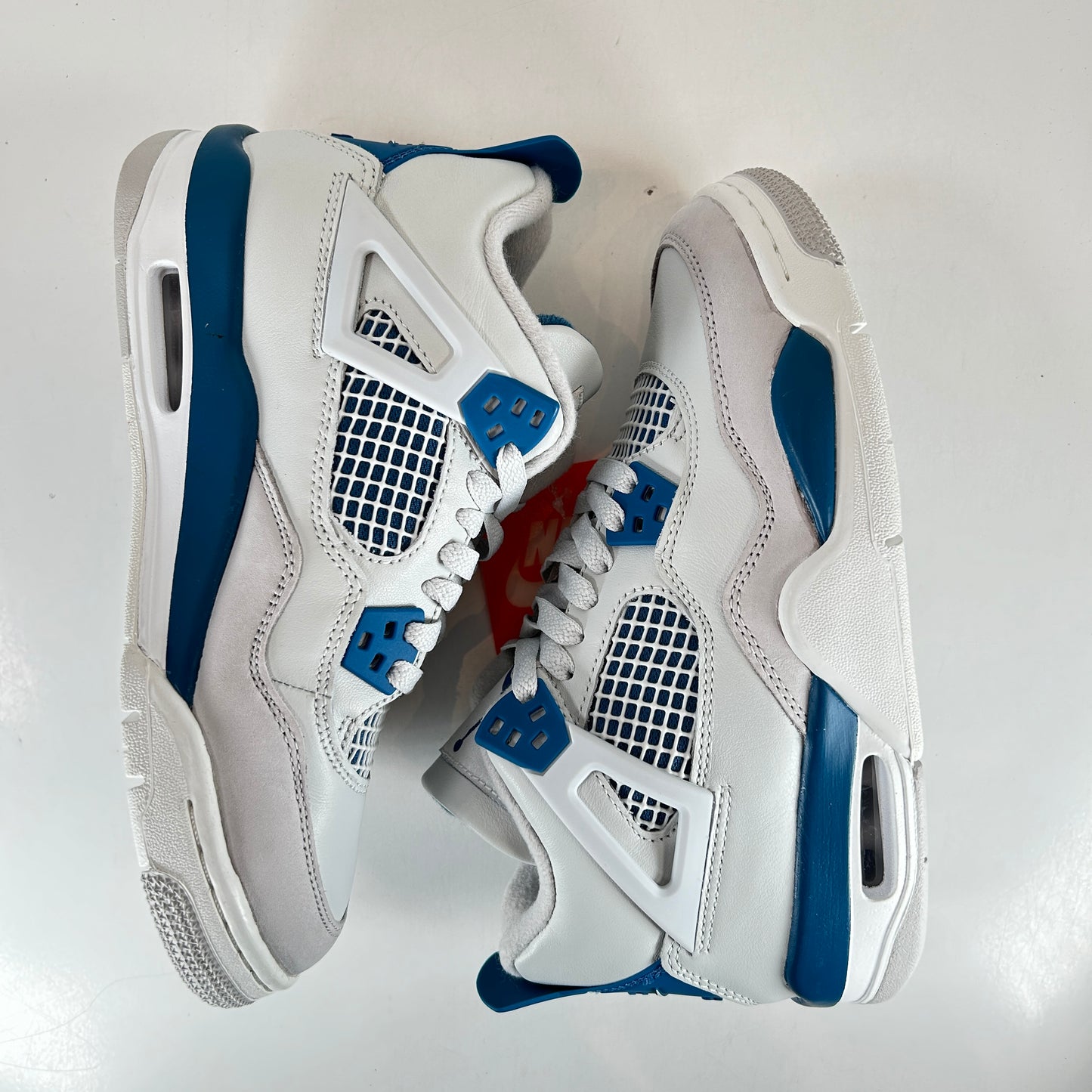 HF4281 141 Jordan 4 Retro Military Blue (2024) (GS) [USED] - 4.5 Y (Used)