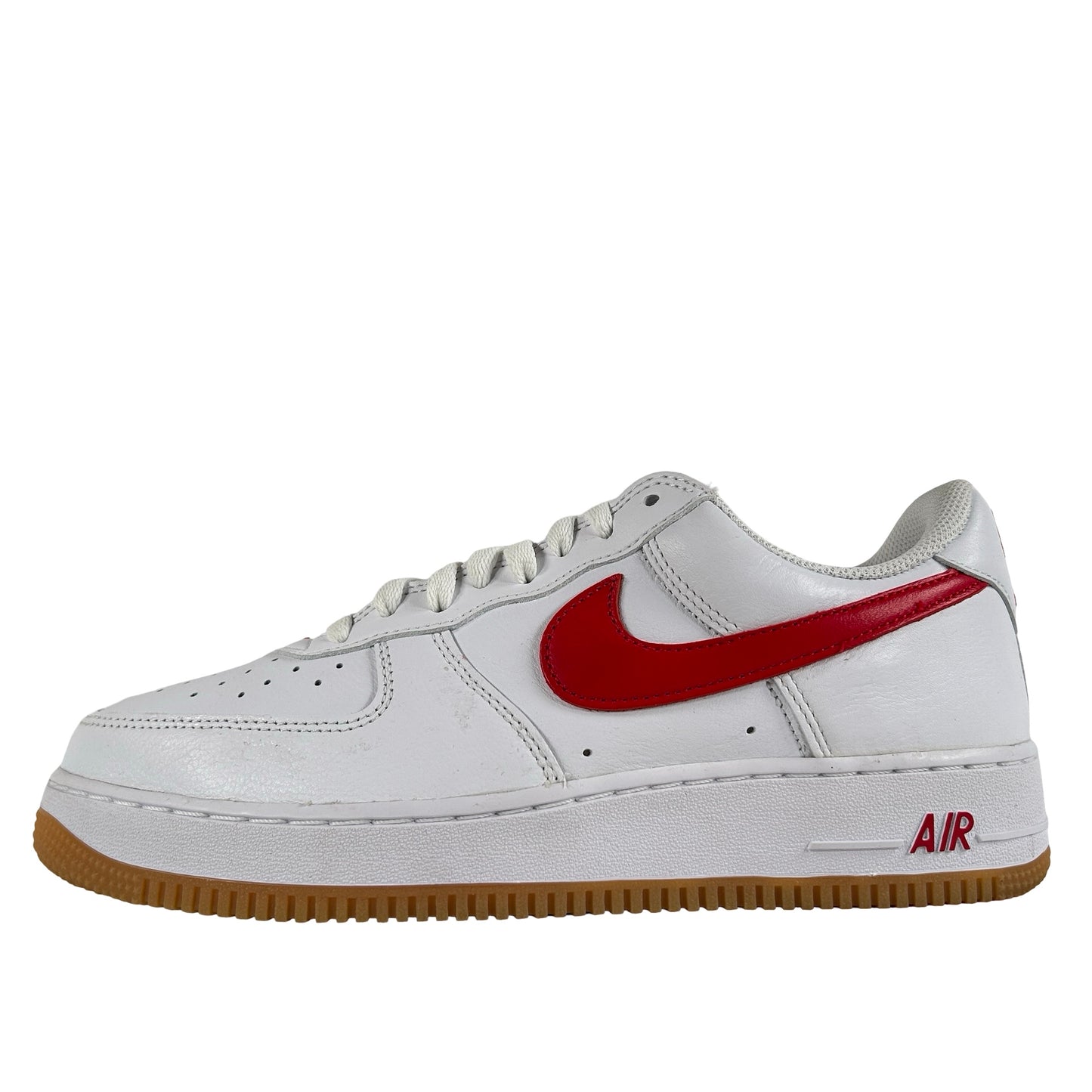 DJ3911 102 Nike Air Force 1 '07 Low Color of the Month University Red Gum [USED] - 9 M (Used)