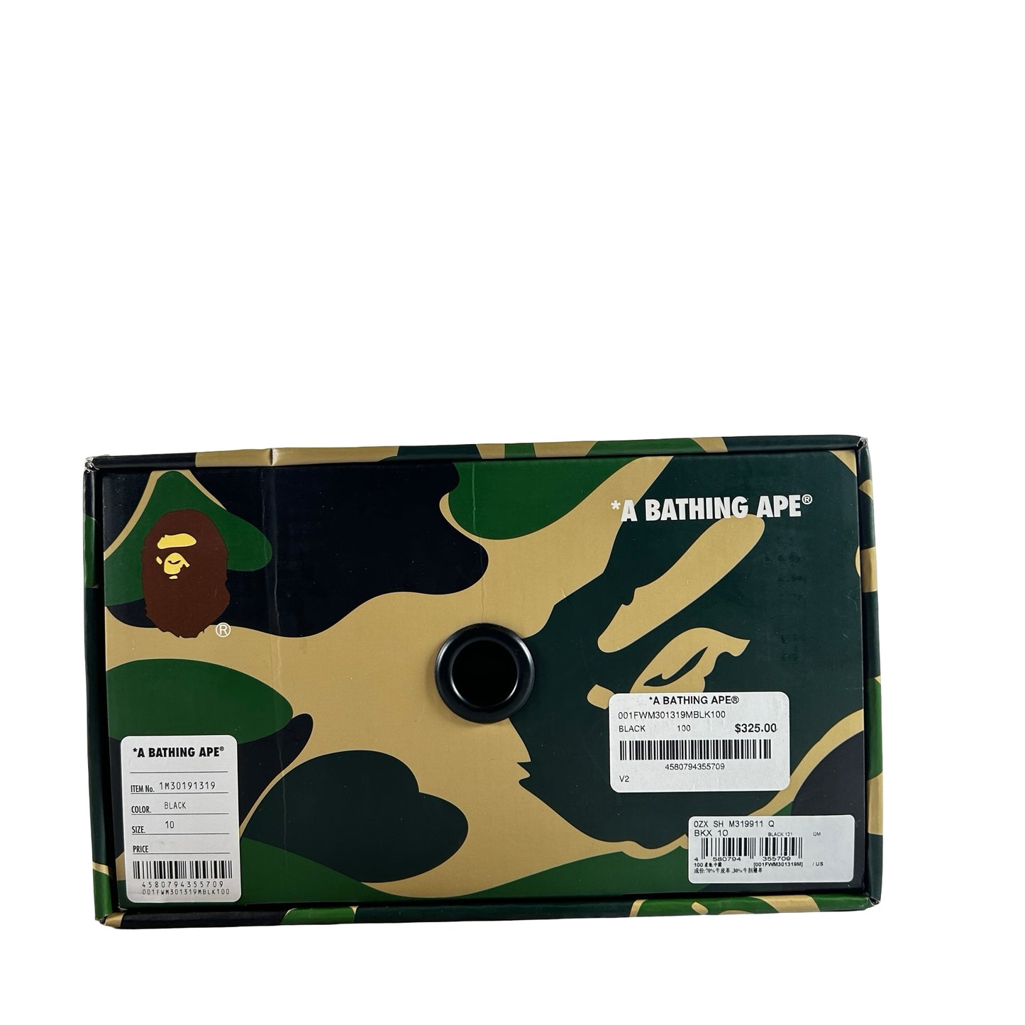 1M30191319 A Bathing Ape Flip Sta #2 Black Grey [USED] - 10 M (Used)
