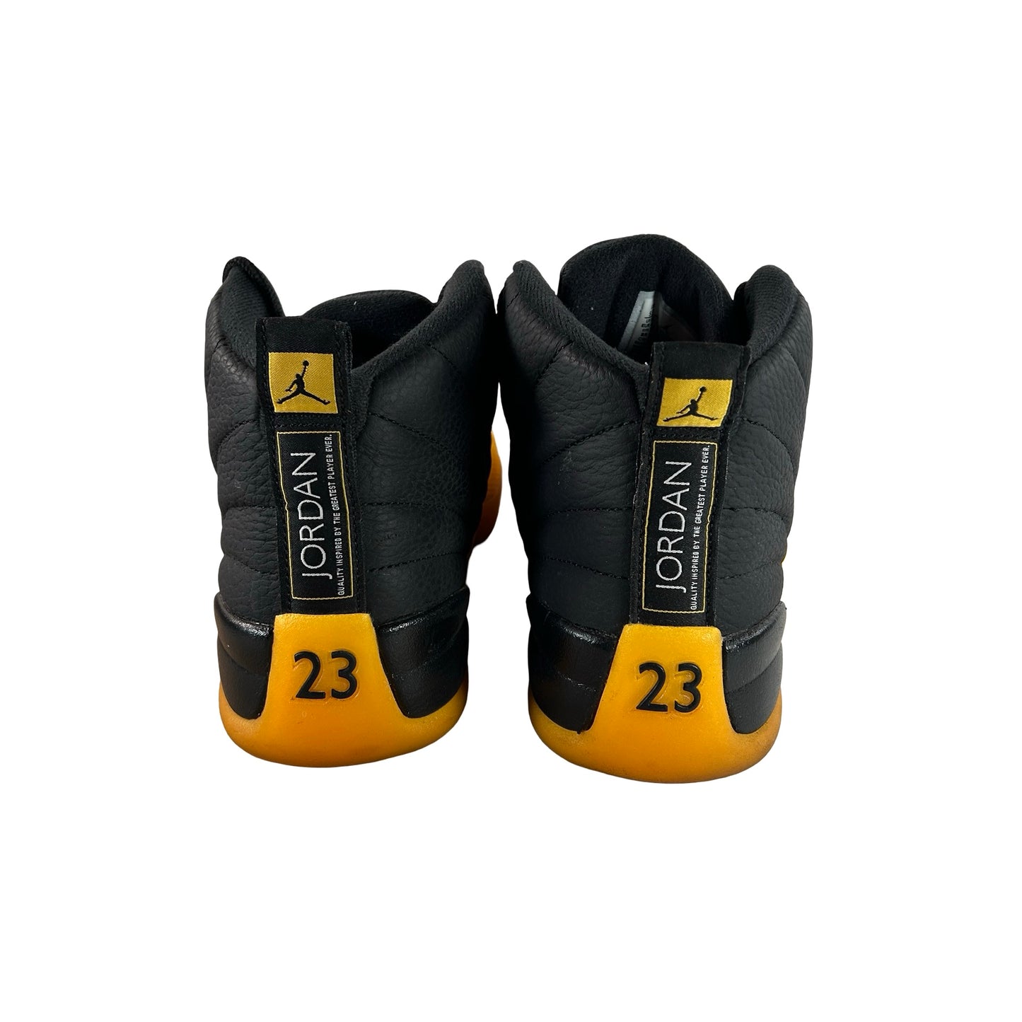 130690 070 Jordan 12 Black University Gold [USED] - 9.5 M (Used)