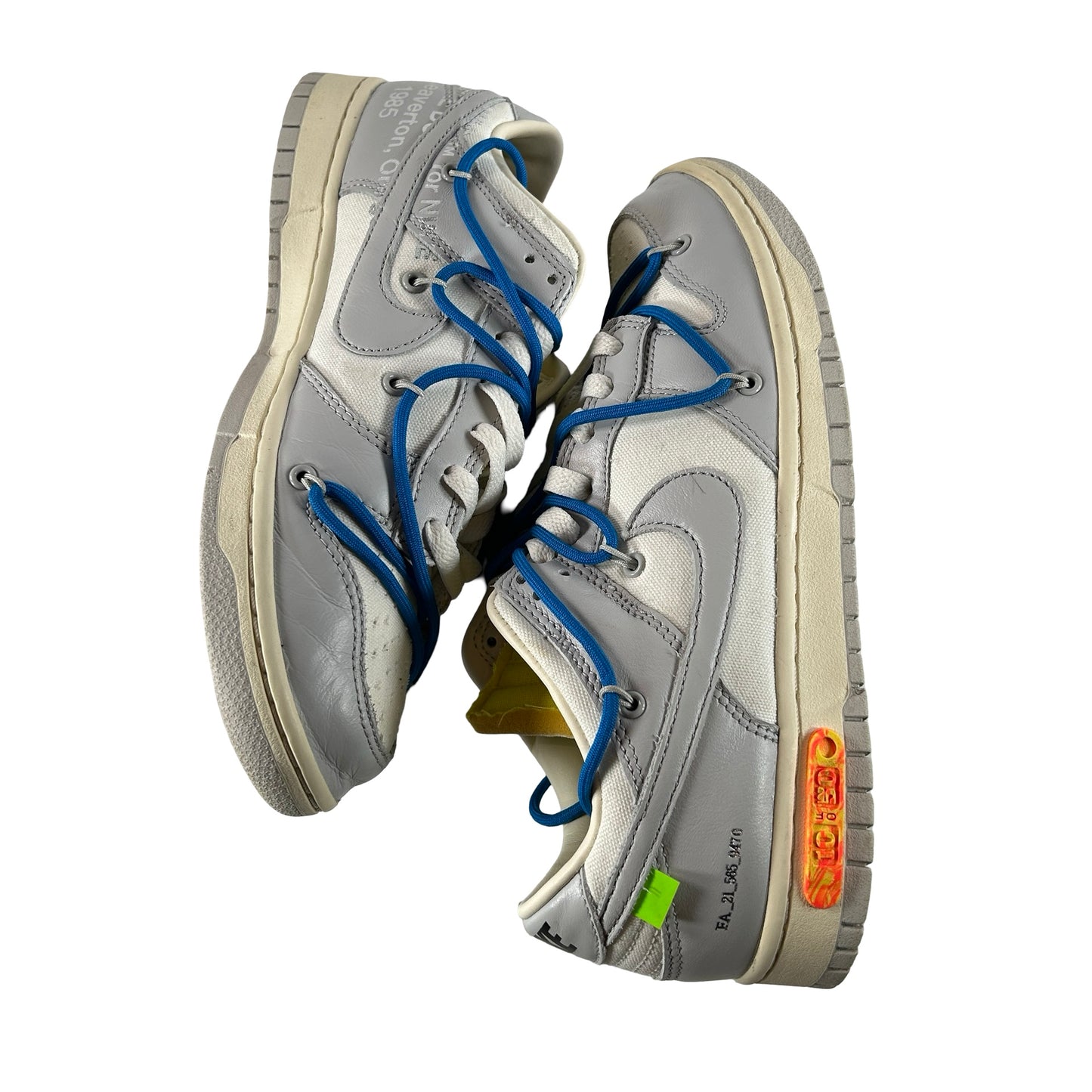 DM1602 112 Nike Dunk Low Off-White Lot 10 [USED] - 9 M (Used)