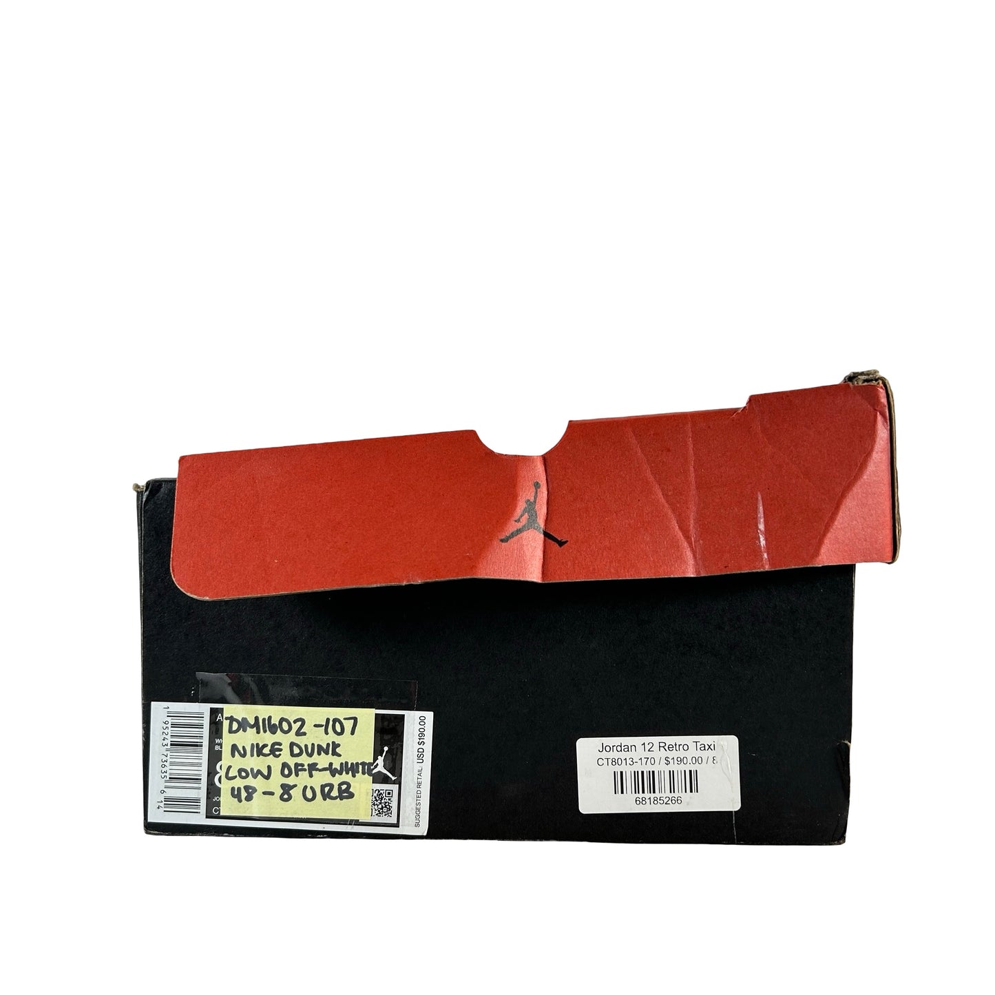 DM1602 107 Nike Dunk Low Off-White Lot 48 [USED] - 8 M (Used) (Replace Box)