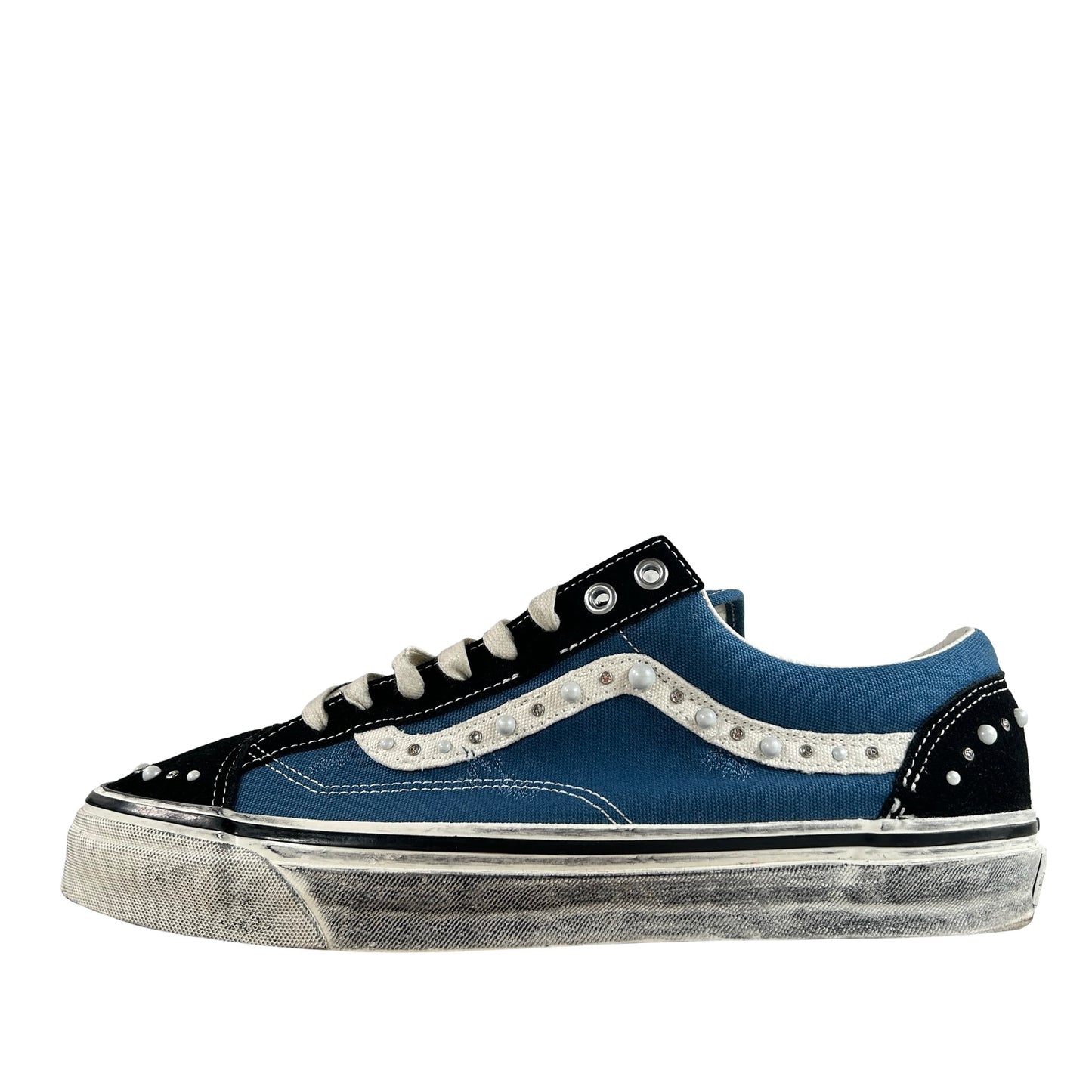 VN000E8VYA6 Vans LX Old Skool 36 Pearlized Pack Black Navy [USED] - 11.5 M (Used)