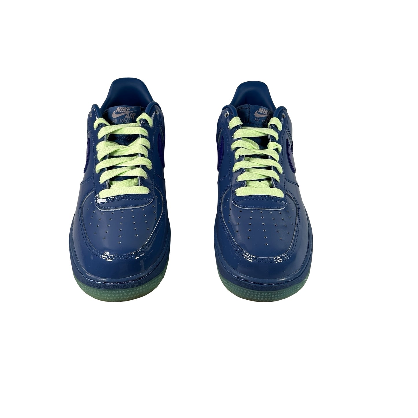 IO4489 400 Nike Air Force 1 Low Patent Leather Mystic Navy Grape Ice [USED] - 9.5 M (Used)