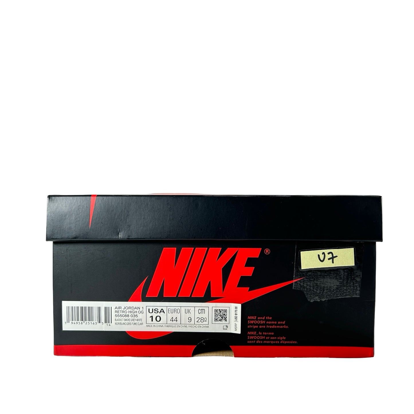 555088 035 Jordan 1 Shadow 2.0 [USED] - 10 M (VNDS)