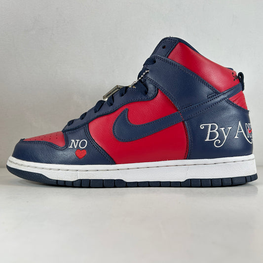 DN3741 600 Nike SB Dunk High Supreme By Any Means Navy [USED] - 11 M (Used) (Replace Box)