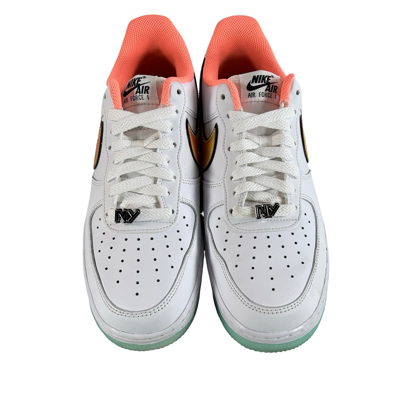 IH4962 100 Nike Air Force 1 Low NY vs. NY White Crimson Pulse [USED] - 8.5 M (Used)
