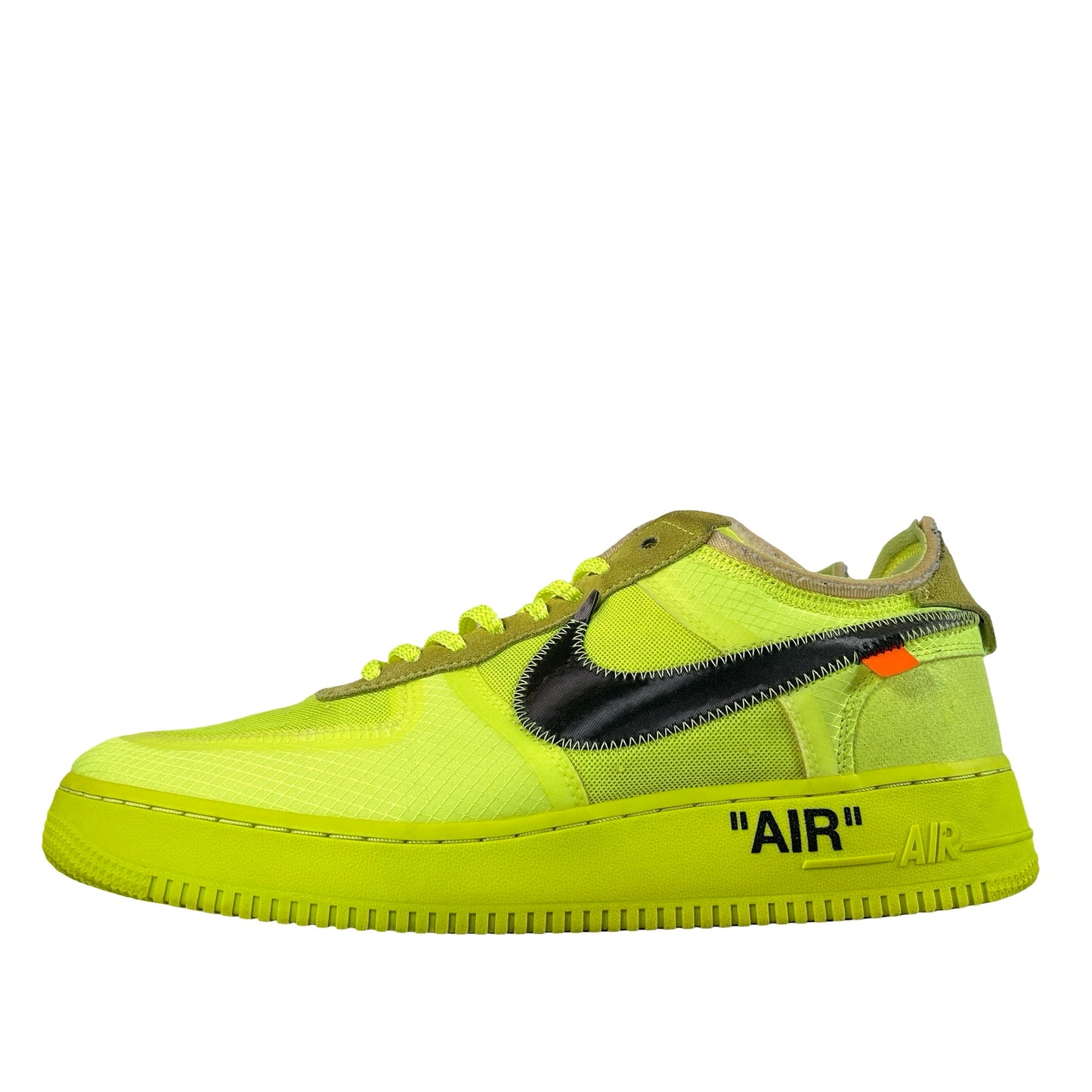 AO4606 700 Nike Air Force 1 Low Off-White Volt [USED] - 12 M (Used) (Replace Box)