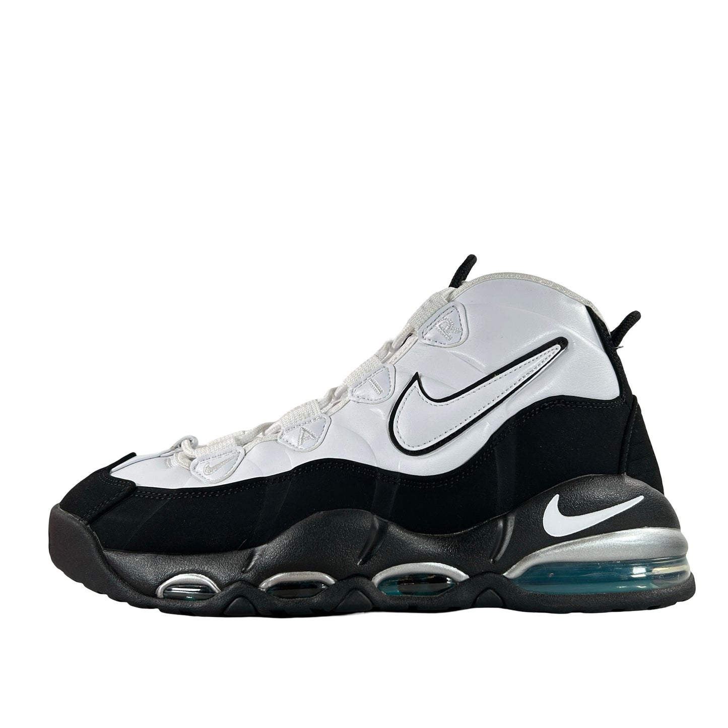 311090 100 Nike Air Max Uptempo 95 White Black Teal [USED] - 10 M (Used)