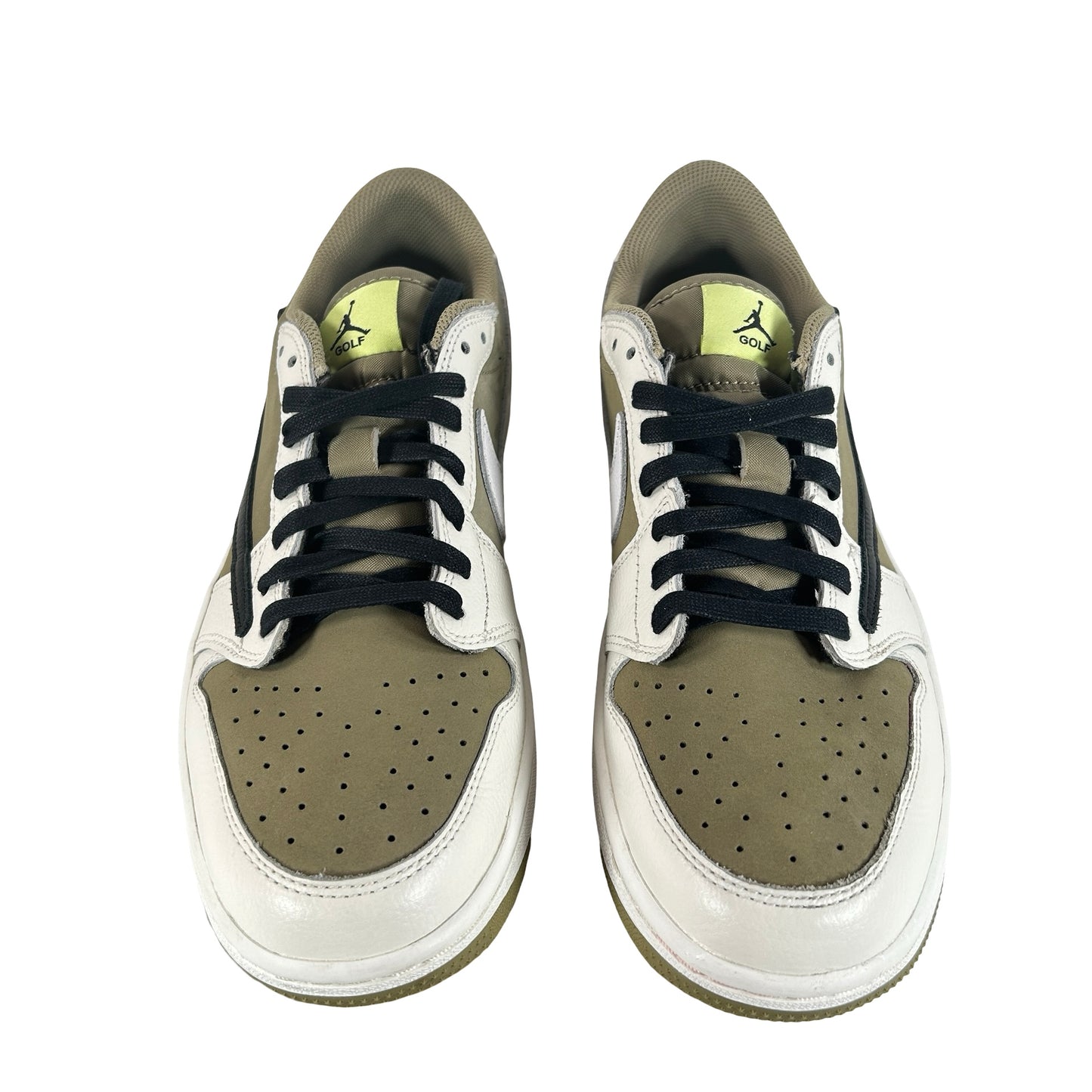 FZ3124 200 Jordan 1 Retro Low Golf Travis Scott Neutral Olive [USED] - 10.5 M (Used)