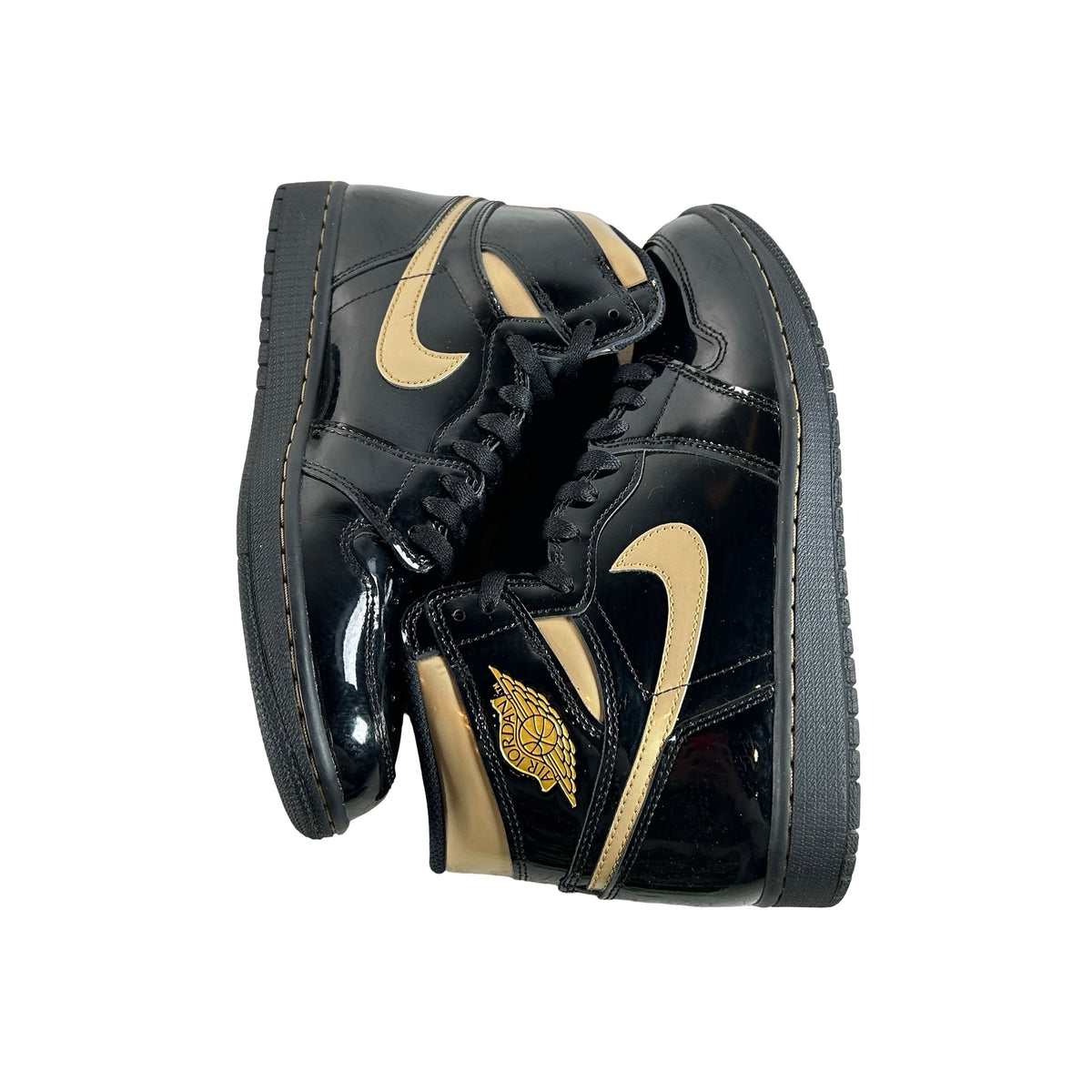 555088 032 Jordan 1 Black/Gold [USED] - 9 M (Used2)