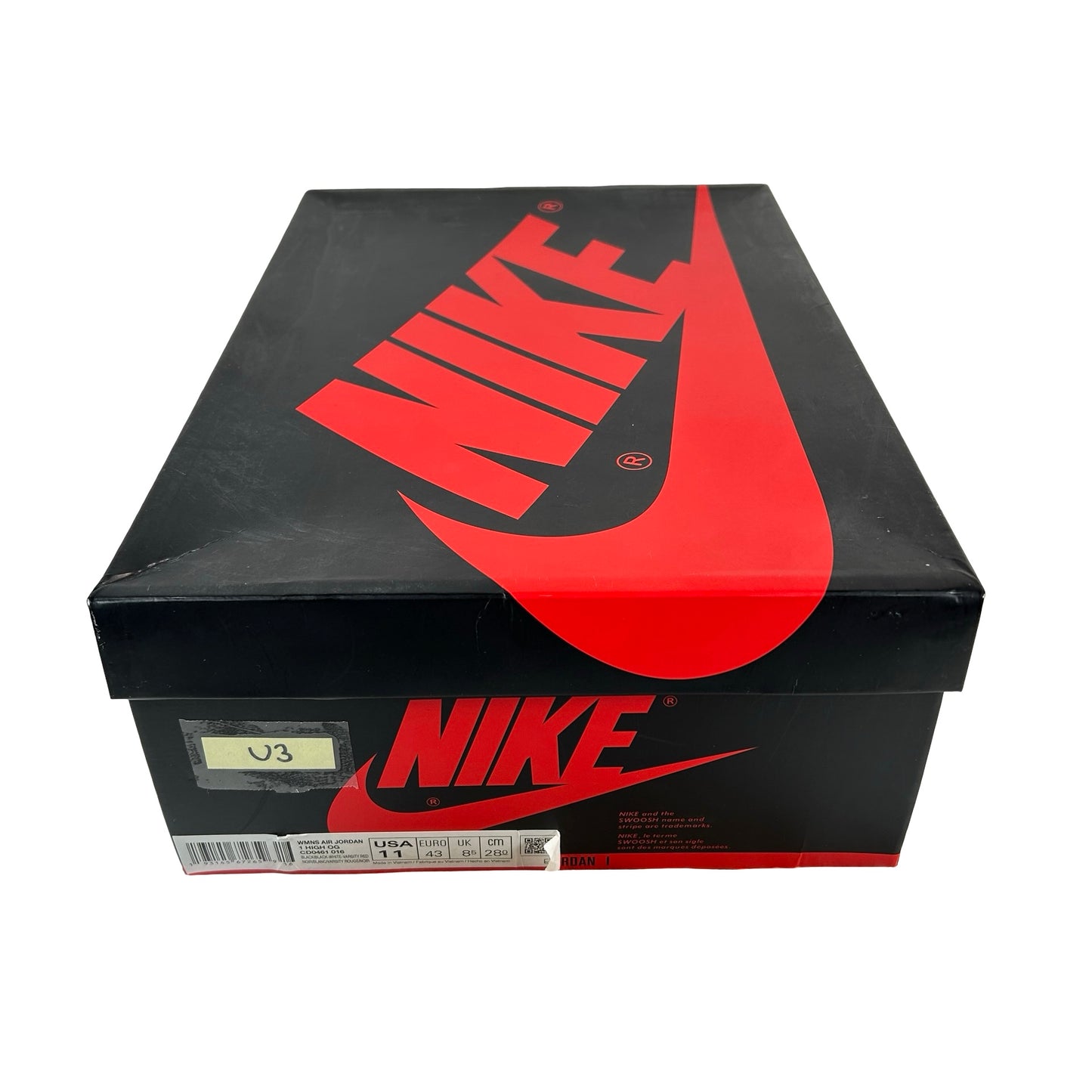 CD0461 016 AJ1 Satin Black Toe [USED] - 11 W (Used3)