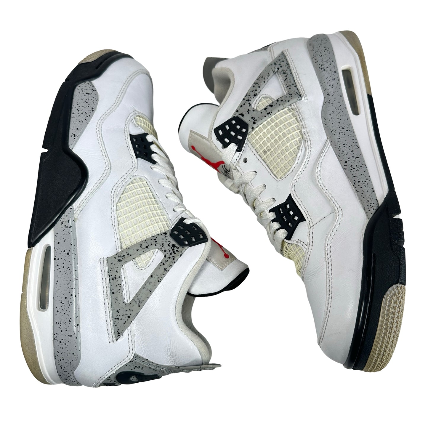 840606 192 Jordan 4 White Cement [USED] - 9.5 M (Used2)