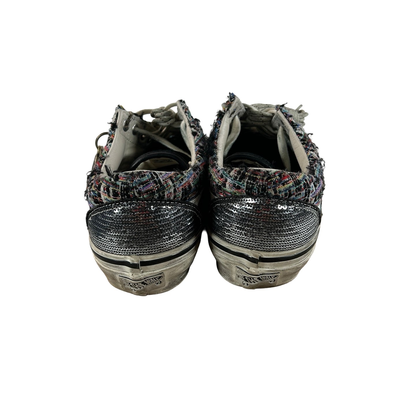 VN000D9VDE2 Vans Premium Old Skool Charms Black Gray [USED] - 9.5 M (Used)