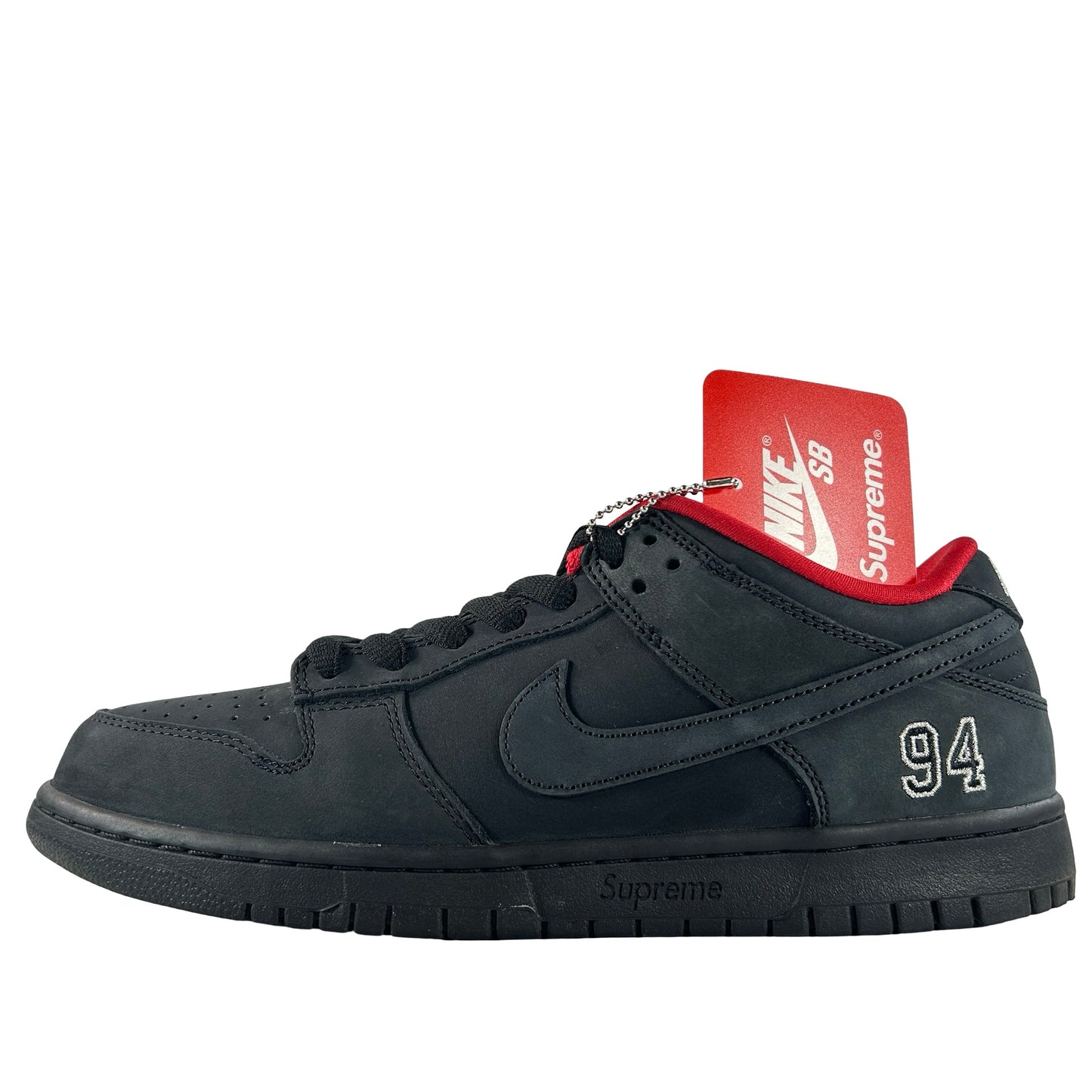 HQ8487 001 Nike SB Dunk Low Supreme 94 Black [USED] - 10.5 M (Used)