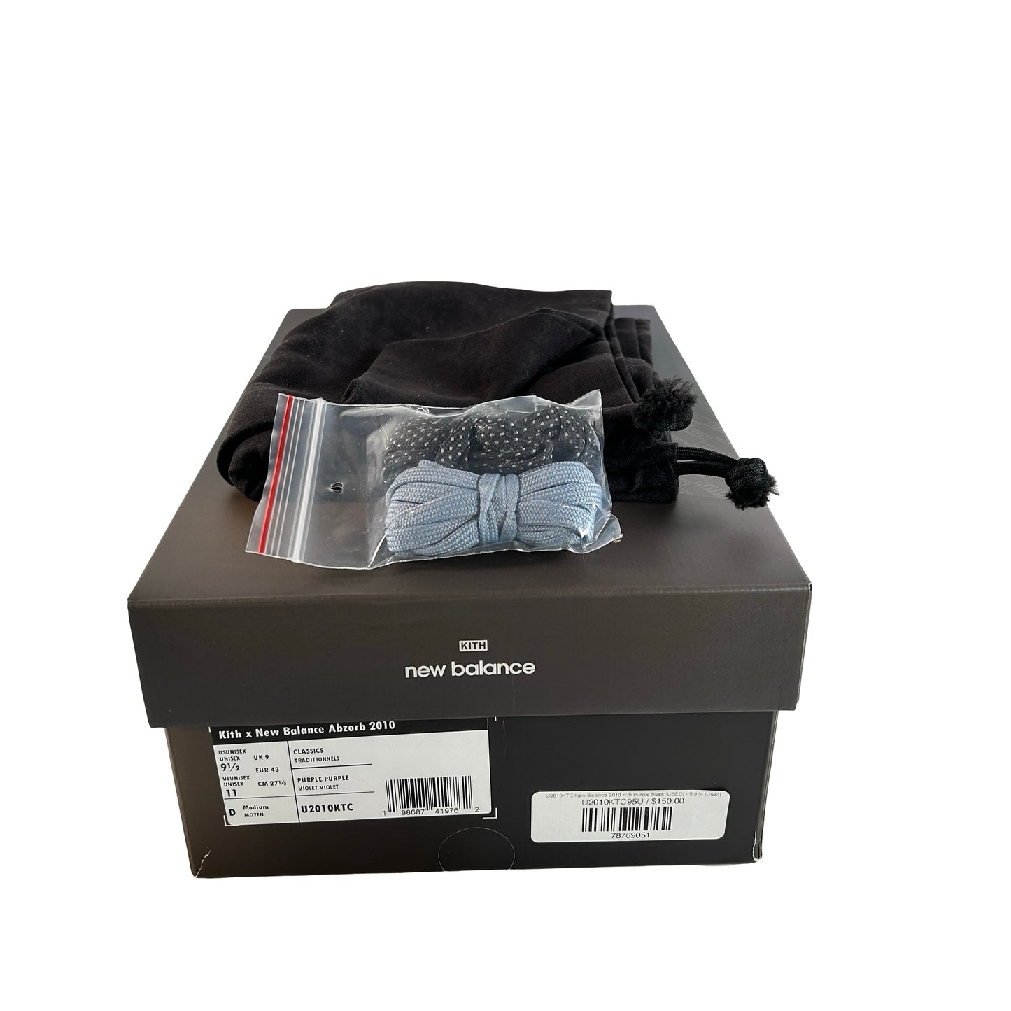 U2010KTC New Balance 2010 Kith Purple Black [USED] - 9.5 M (Used)