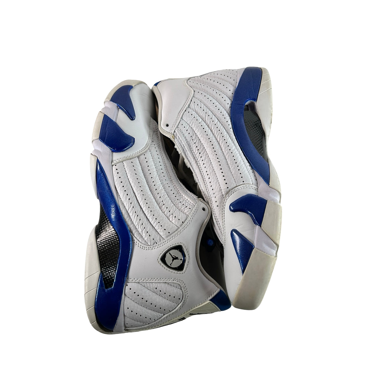 487471 104 Jordan 14 Retro White Hyper Royal [USED] - 9 M (Used3)