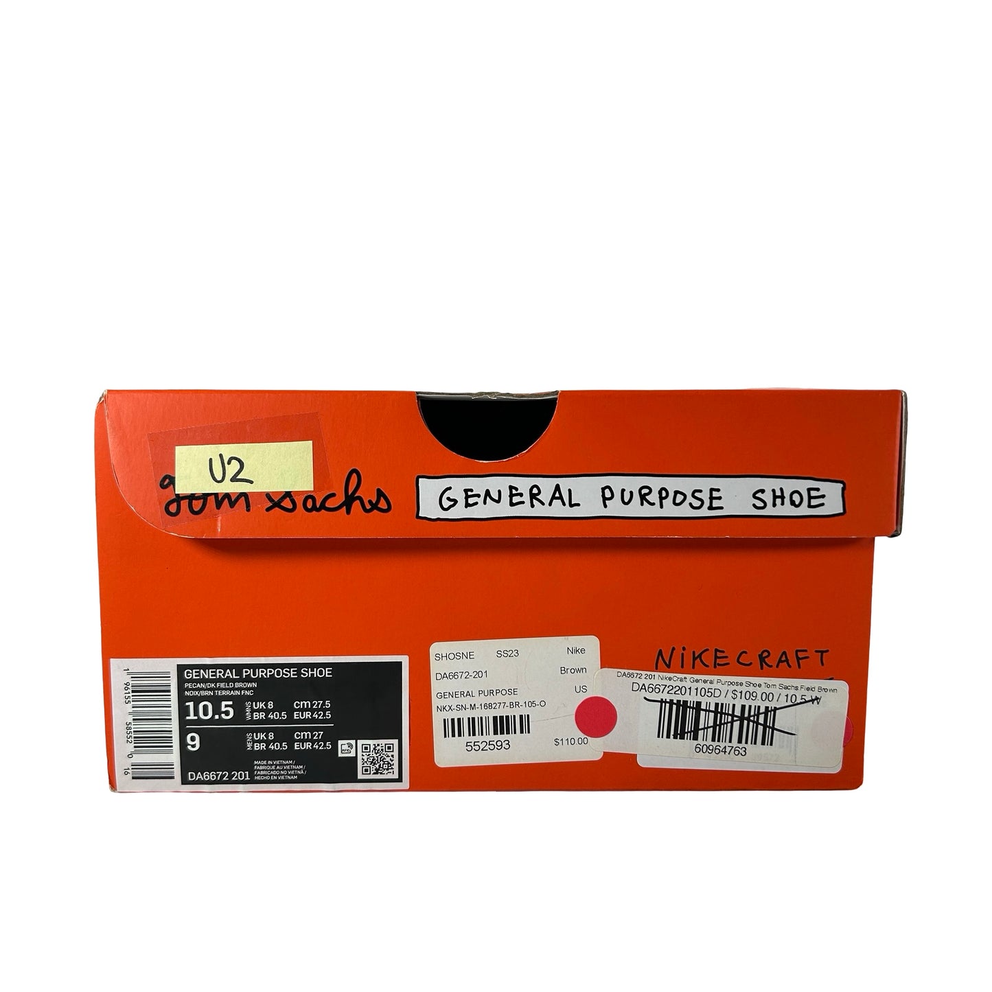 DA6672 201 NikeCraft General Purpose Shoe Tom Sachs Field Brown [USED] - 10.5W (Used2)