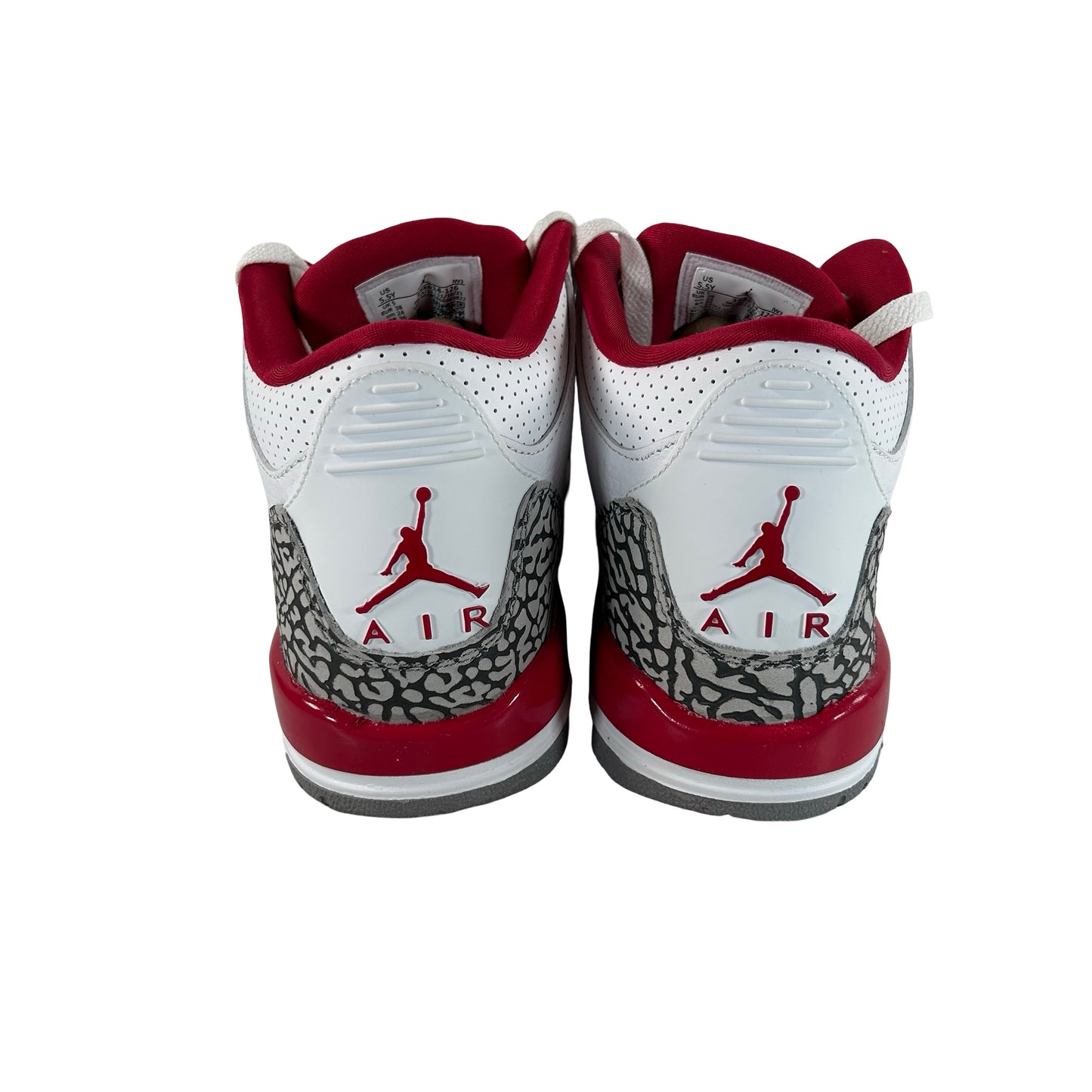 398614 126 Jordan 3 Retro Cardinal (GS) [CONDITIONAL] - 5.5 Y (Paint Bleeding)