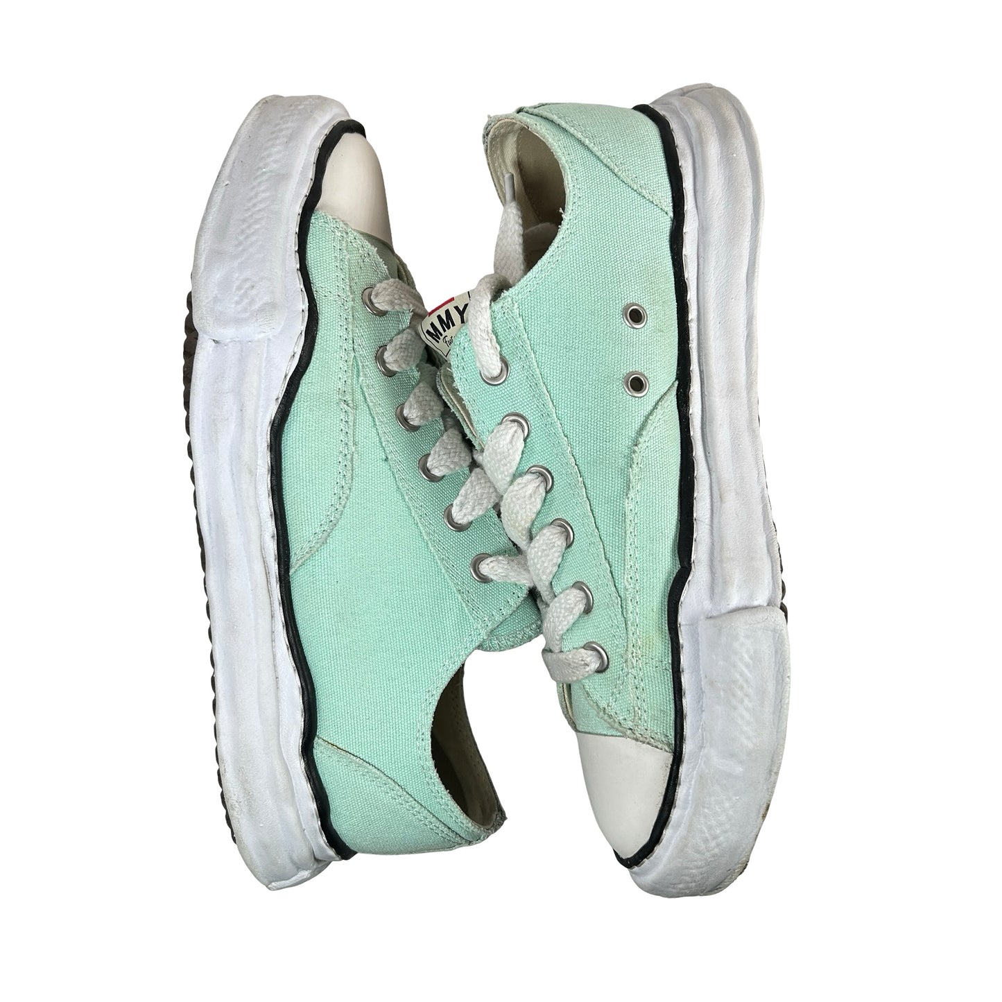 A01FW702 Maison Mihara Yasuhiro Peterson OG Sole Canvas Low Green USED] - 12 M (Used)