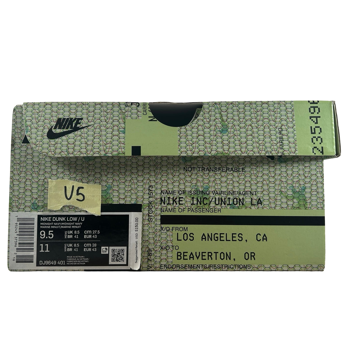 DJ9649 401 Dunk Low Union Pistachio [USED] - 9.5 M (Used5)