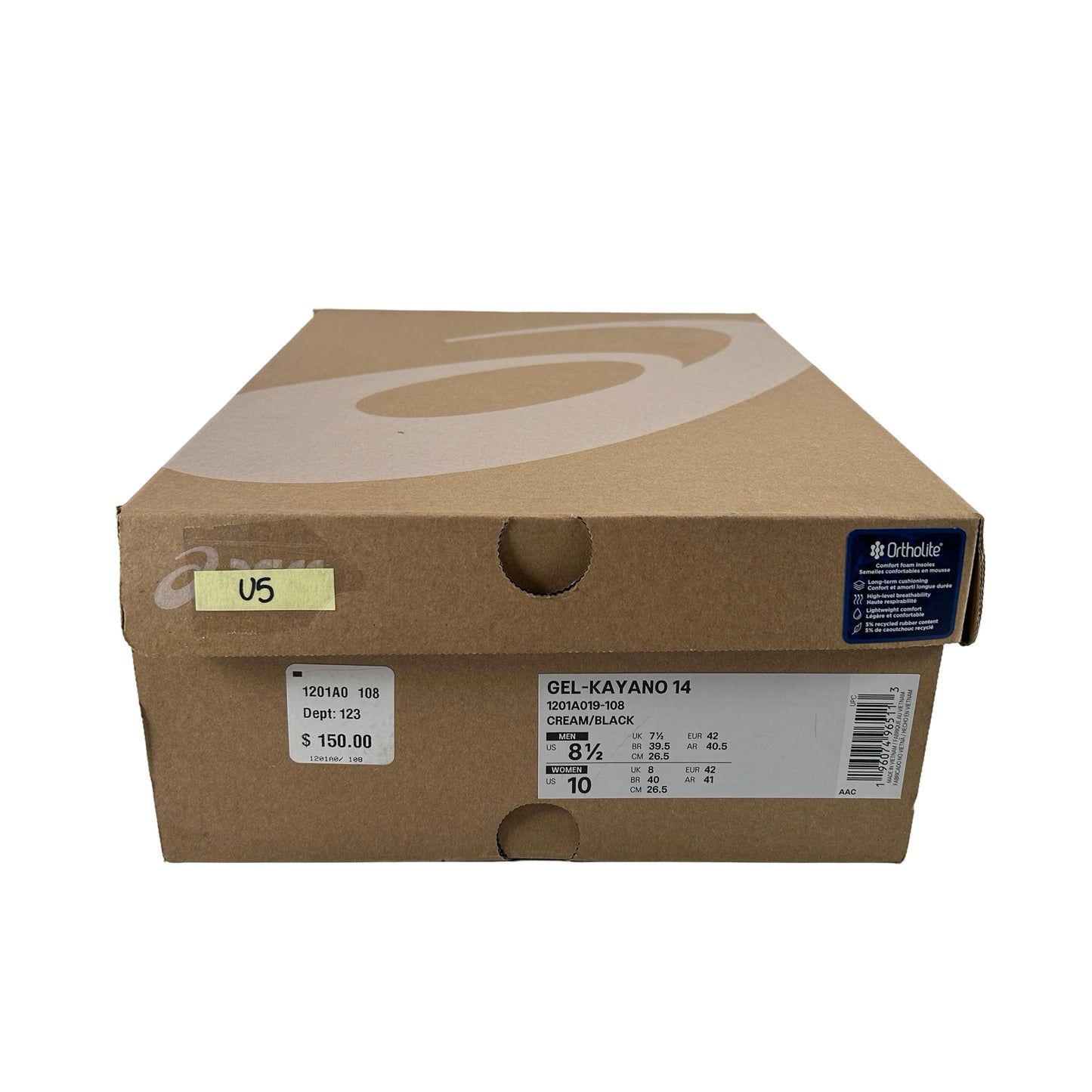 1201A019 108 ASICS Gel-Kayano 14 Crema Negro Metálico Ciruela