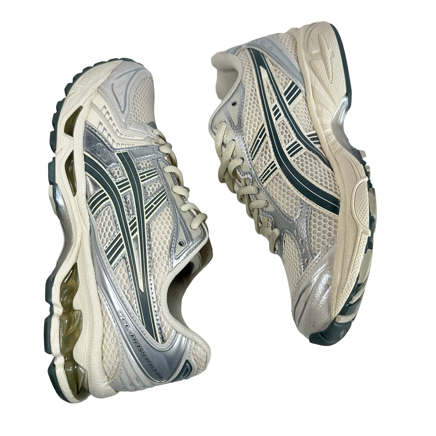 1201A019 200 ASICS Gel-Kayano 14 Birch Dark Pewter [USED] - 8 M (Used)