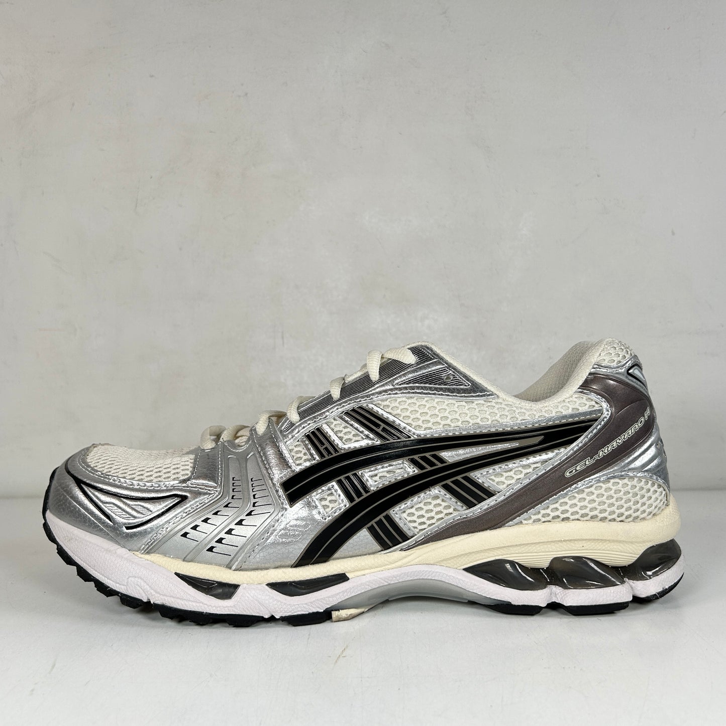 1201A019 108 ASICS Gel-Kayano 14 Cream Black Metallic Plum [USED] - 12 M (Used) (Replace Box)