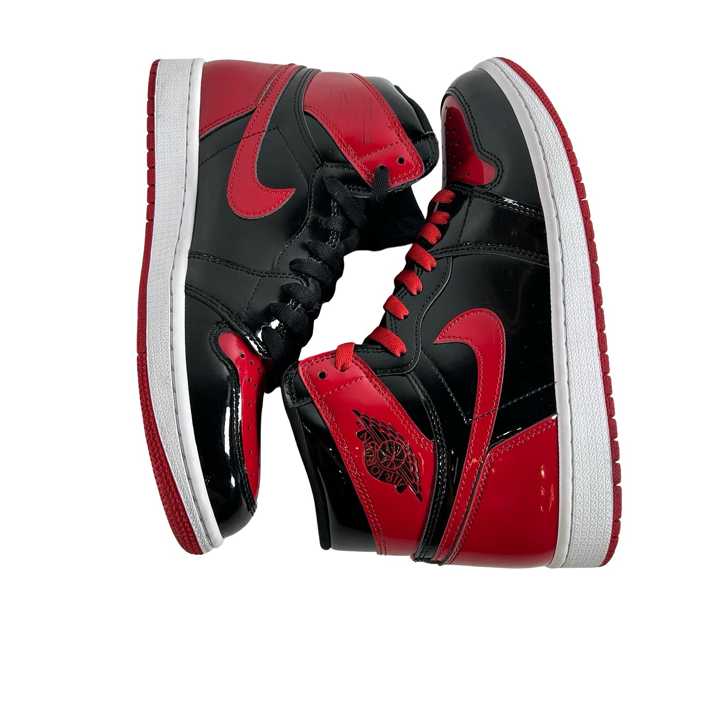 555088 063 Jordan 1 Retro High OG Patent Bred [USED] - 9.5 M (Used4)