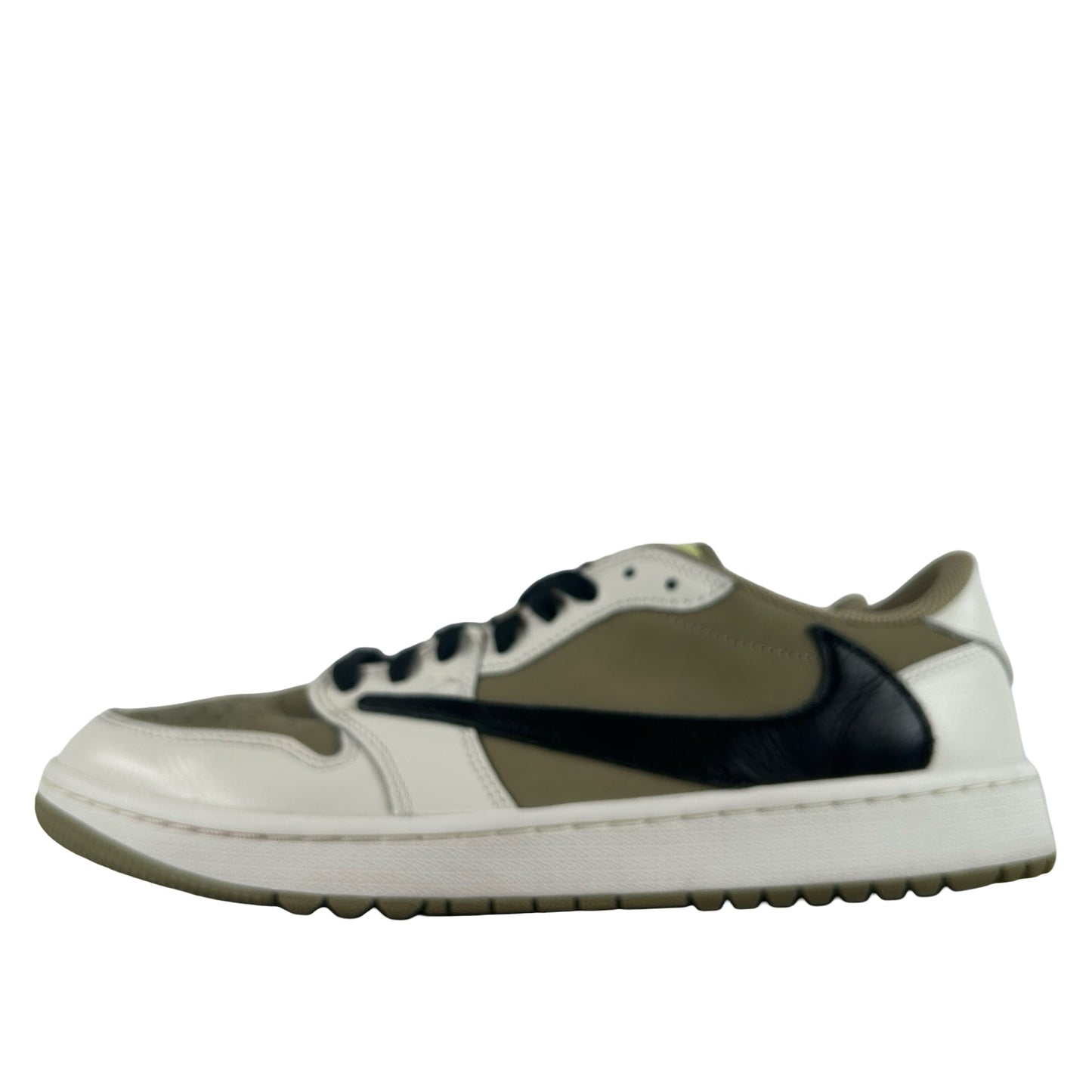 FZ3124 200 Jordan 1 Retro Low Golf Travis Scott Neutral Olive [USED] - 10.5 M (Used)