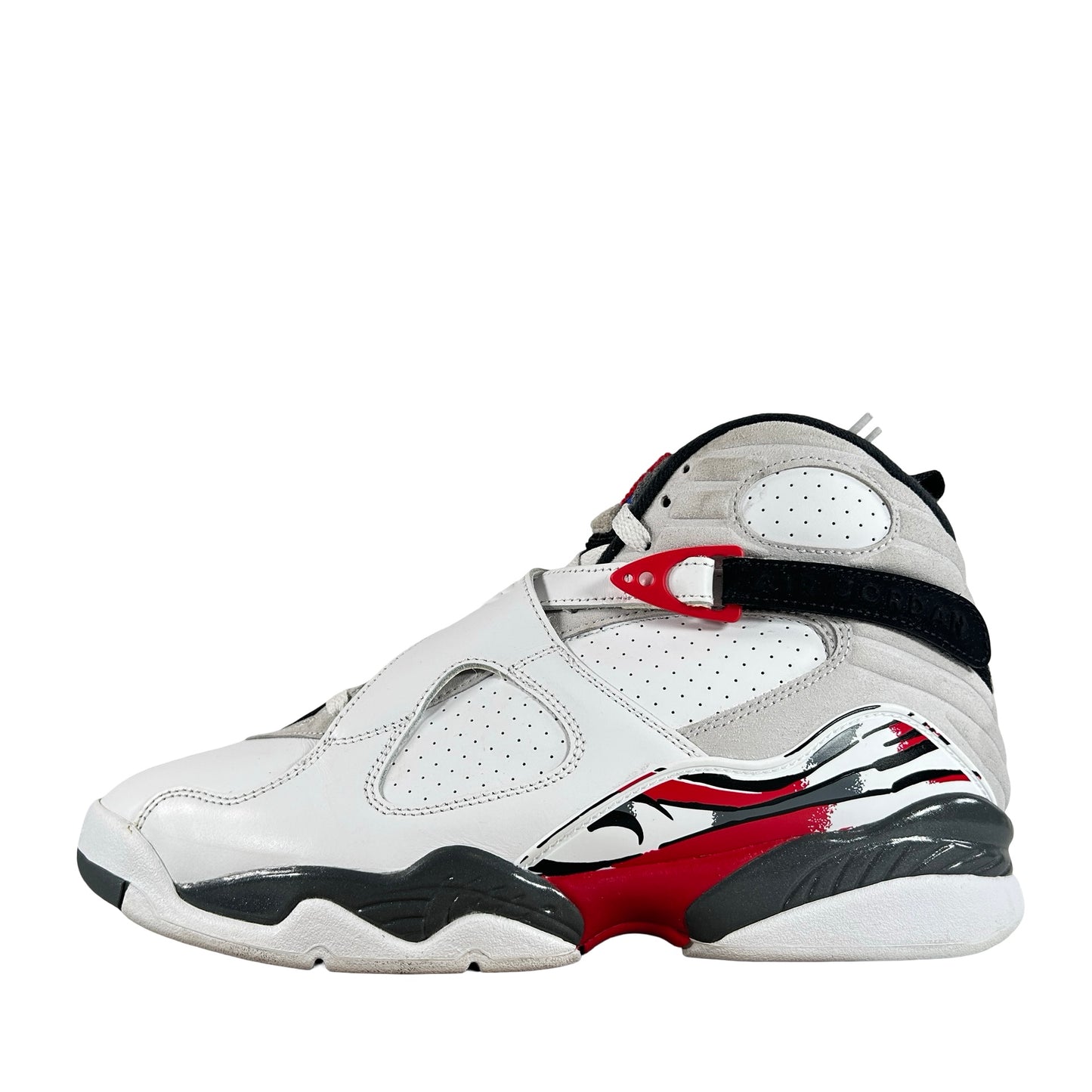 305381 100 Jordan 8 Retro White True Red (2025) [USED] - 10 M (Used4)