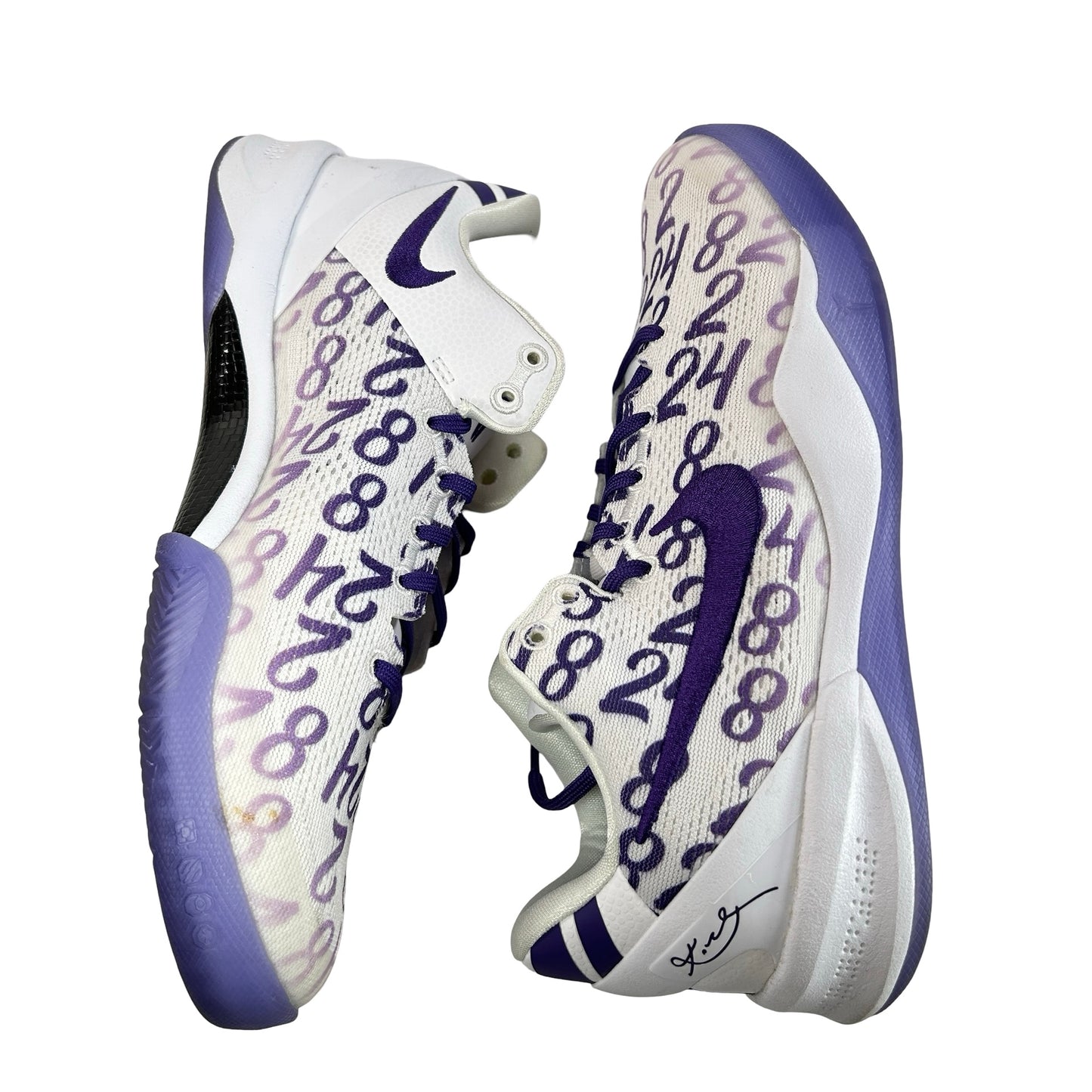 FN0266 101 Nike Kobe 8 Protro Court Purple (GS) [USED] - 6.5 Y (Used)