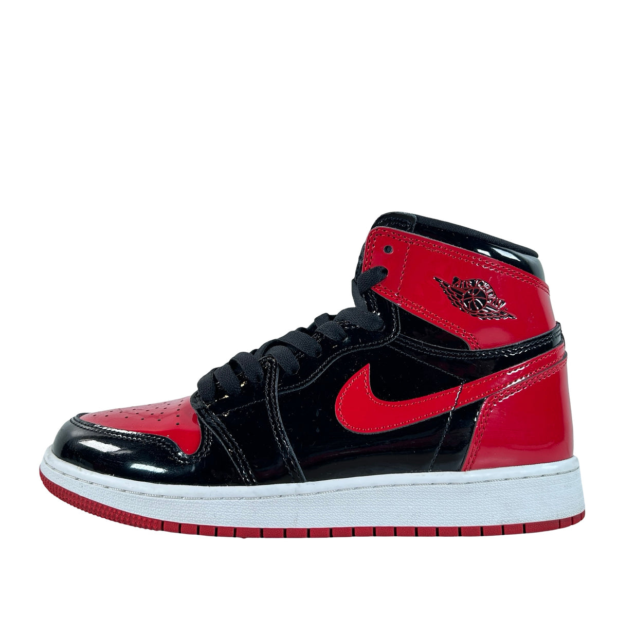 575441 063 Jordan 1 Retro High OG Patent Bred (GS) [USED] - 7 Y (Used4) (No Box4)