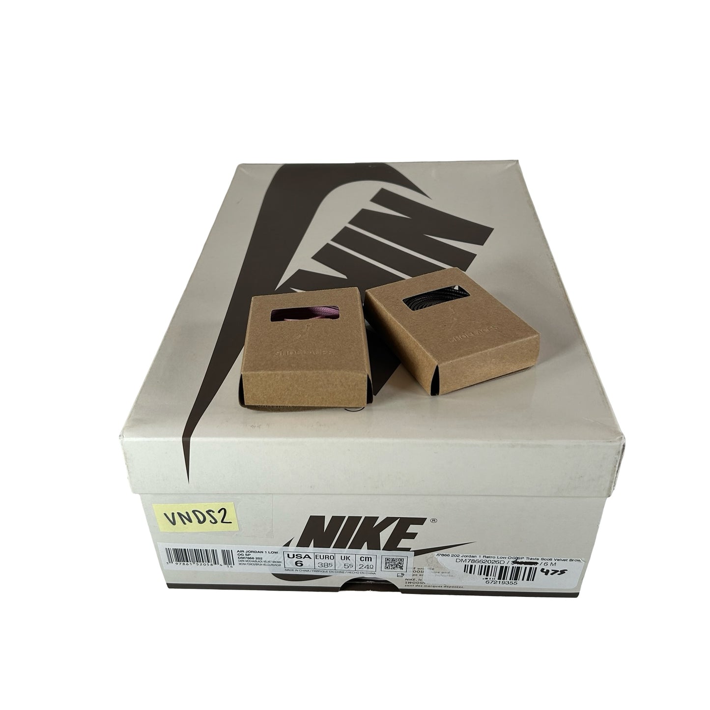 DM7866 202 Jordan 1 Retro Low OG SP Travis Scott Velvet Brown [USED] - 6 (VNDS2)