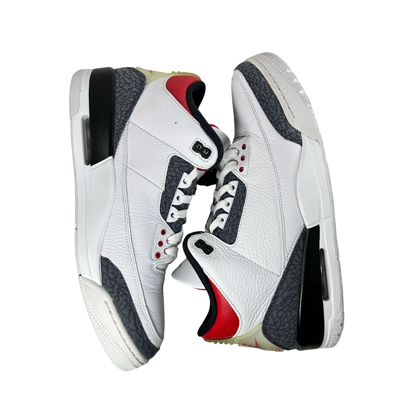 CZ6431 100 Jordan 3 Retro SE Fire Red Denim (2020) [USED] - 12 M (Used)