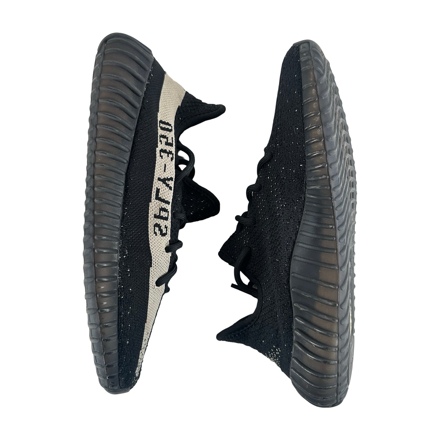 BY1604 Adidas Yeezy Boost 350 V2 Core Black White [USED] - 8 M (Used)