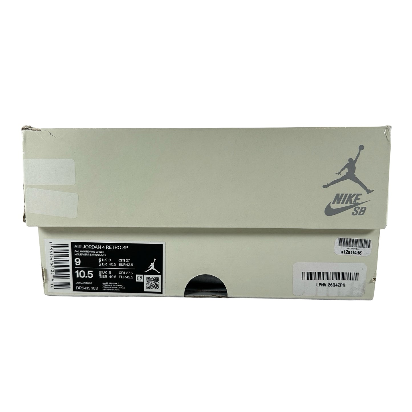DR5415 103 Jordan 4 Retro SB Pine Green [USED] - 9 M (Used7)