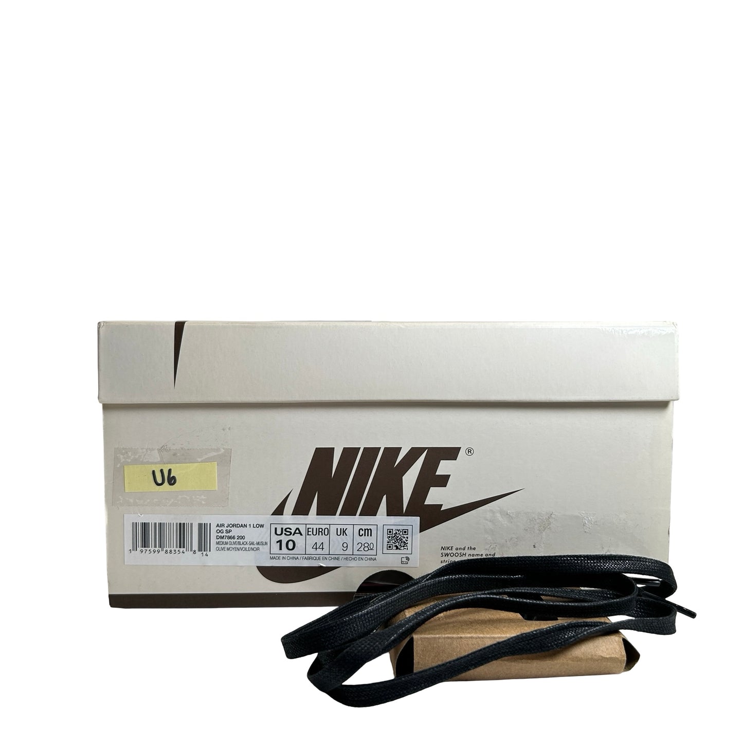 DM7866 200 Jordan 1 Retro Low OG SP Travis Scott Medium Olive [USED] - 10 M (Used6)