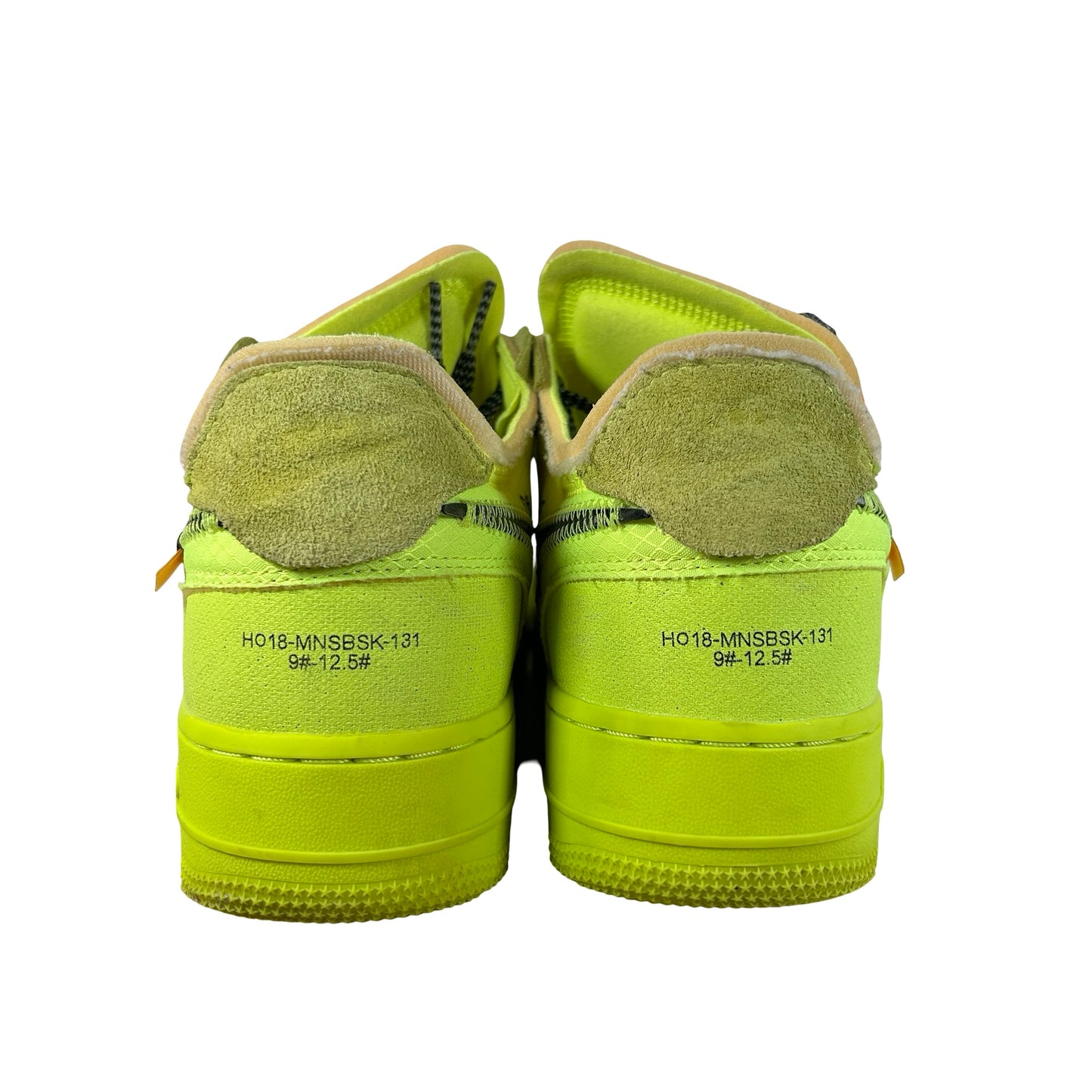 AO4606 700 Nike Air Force 1 Low Off-White Volt [USED] - 9 M (Used) (Replace Box)