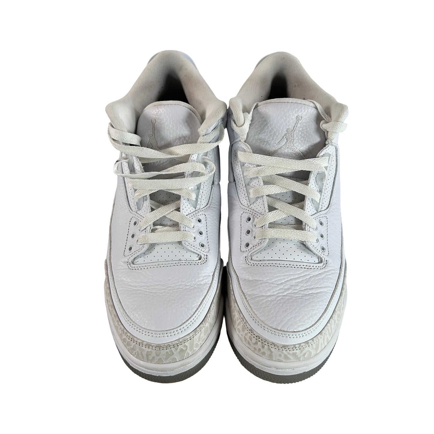 136064 111 Jordan 3 Retro Pure White (2018) [USED] - 10 M (Used)