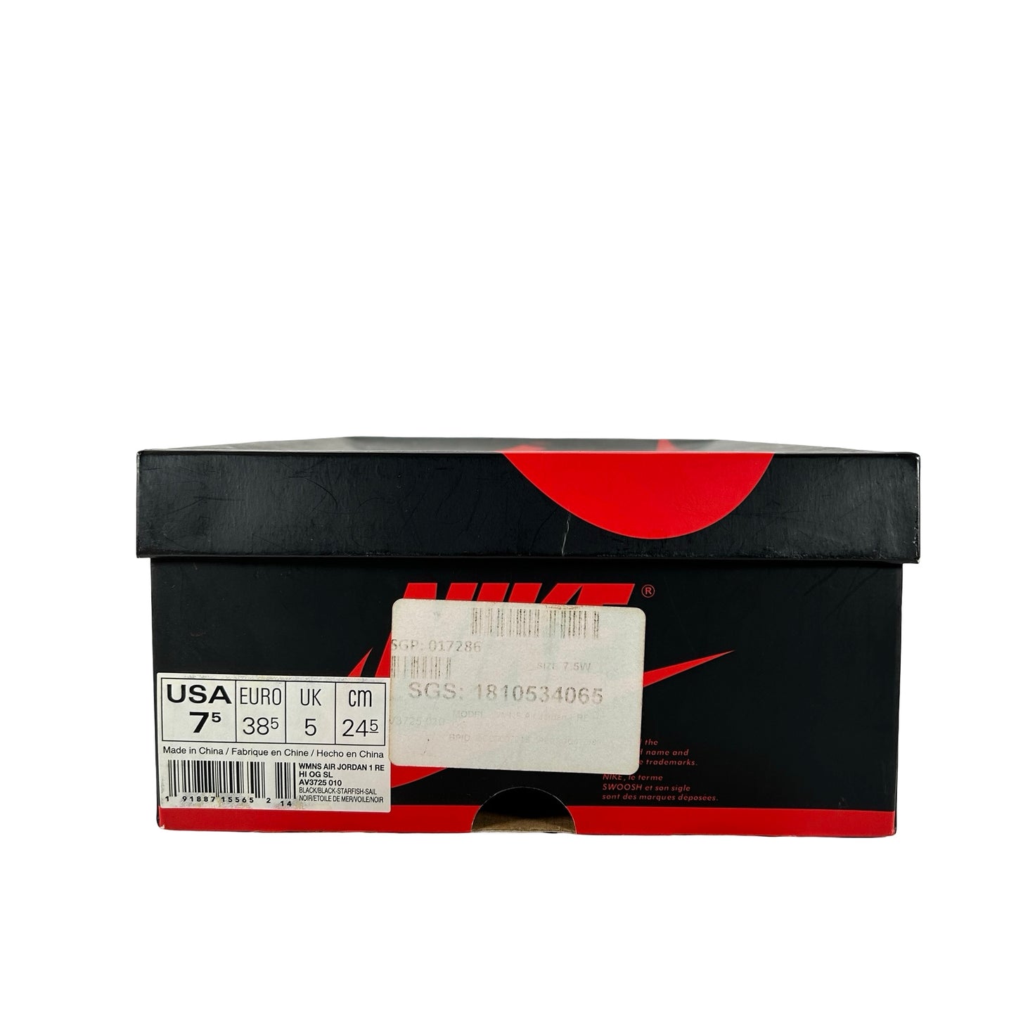 AV3725 010 Jordan 1 Retro High Satin Shattered Backboard (W) [USED] - 7.5 W (Used)