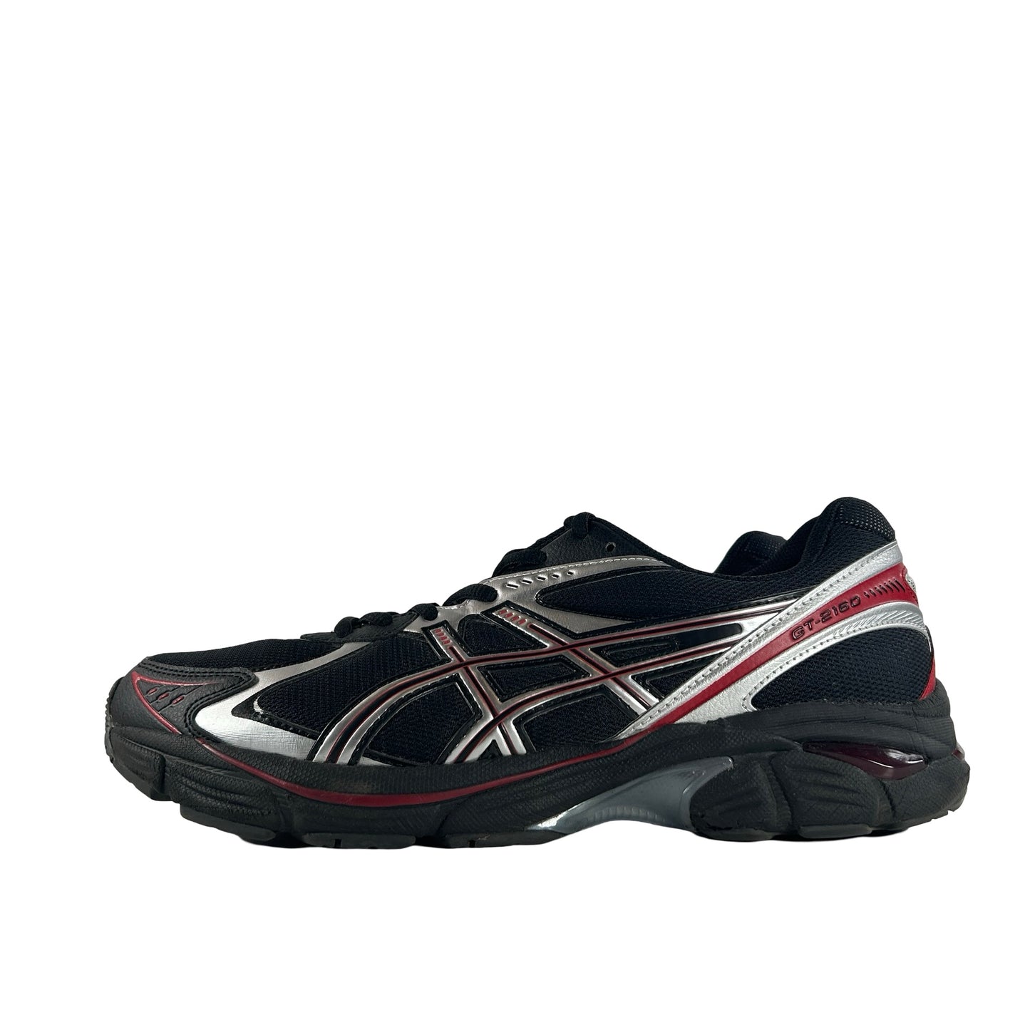 1203A688 001 ASICS GT-2160 Black Pure Silver Red [USED] - 10.5 M (Used)