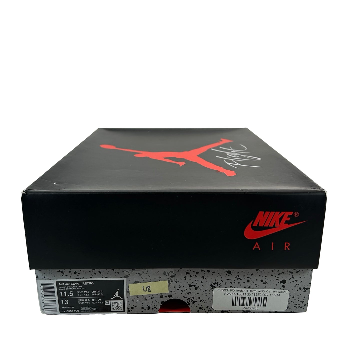 FV5029 100 Jordan 4 Retro White Cement (2025) [USED] - 11.5 M (Used8)
