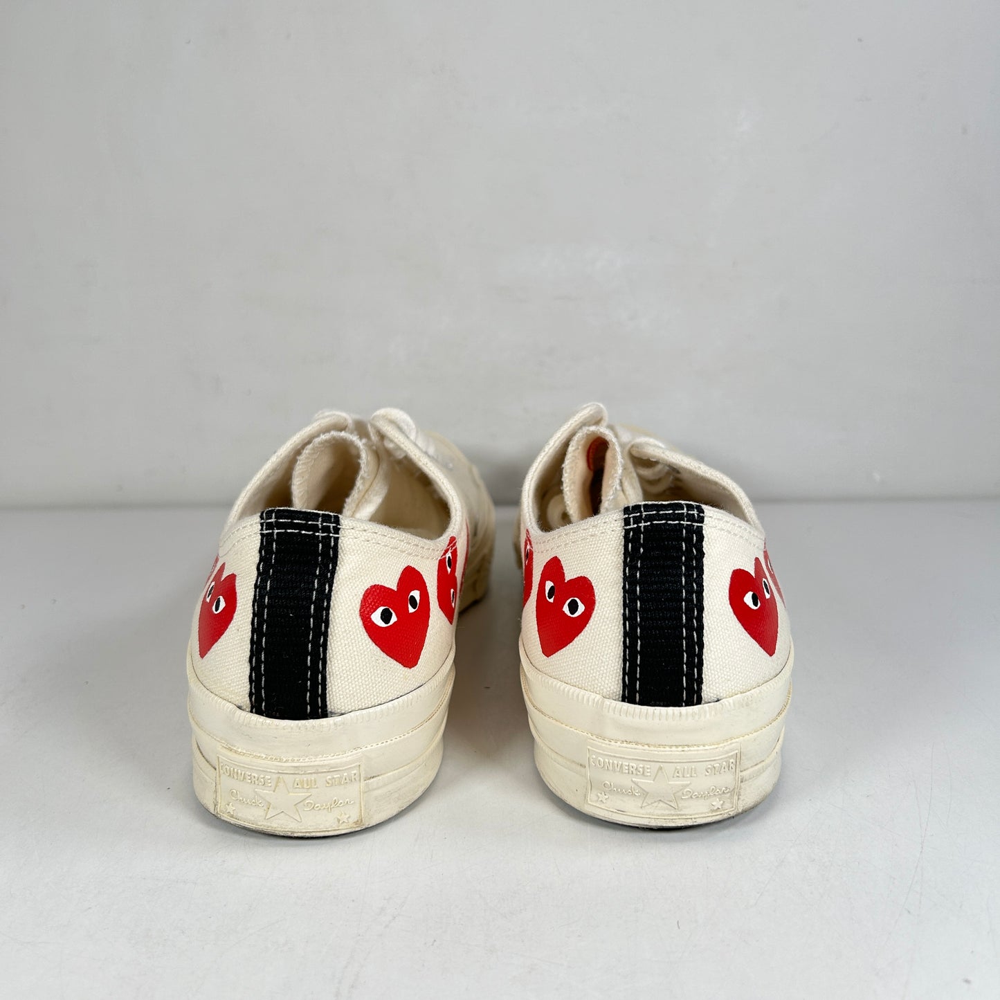 162975C Converse Chuck Taylor All Star 70 Ox CDG PLAY Multi-Heart White [USED] - 8.5 M (Used)