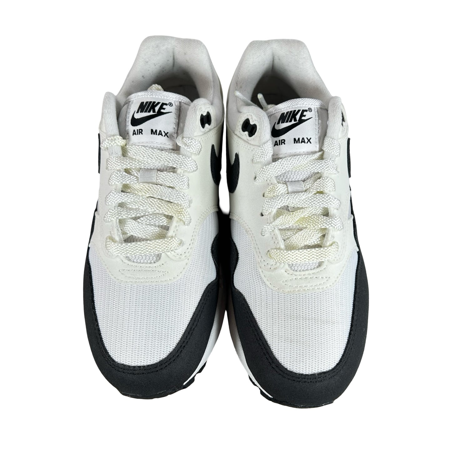 DZ2628 102 Nike Air Max 1 White Black Neutral Grey (Women's) [USED] - 7 W (Used)