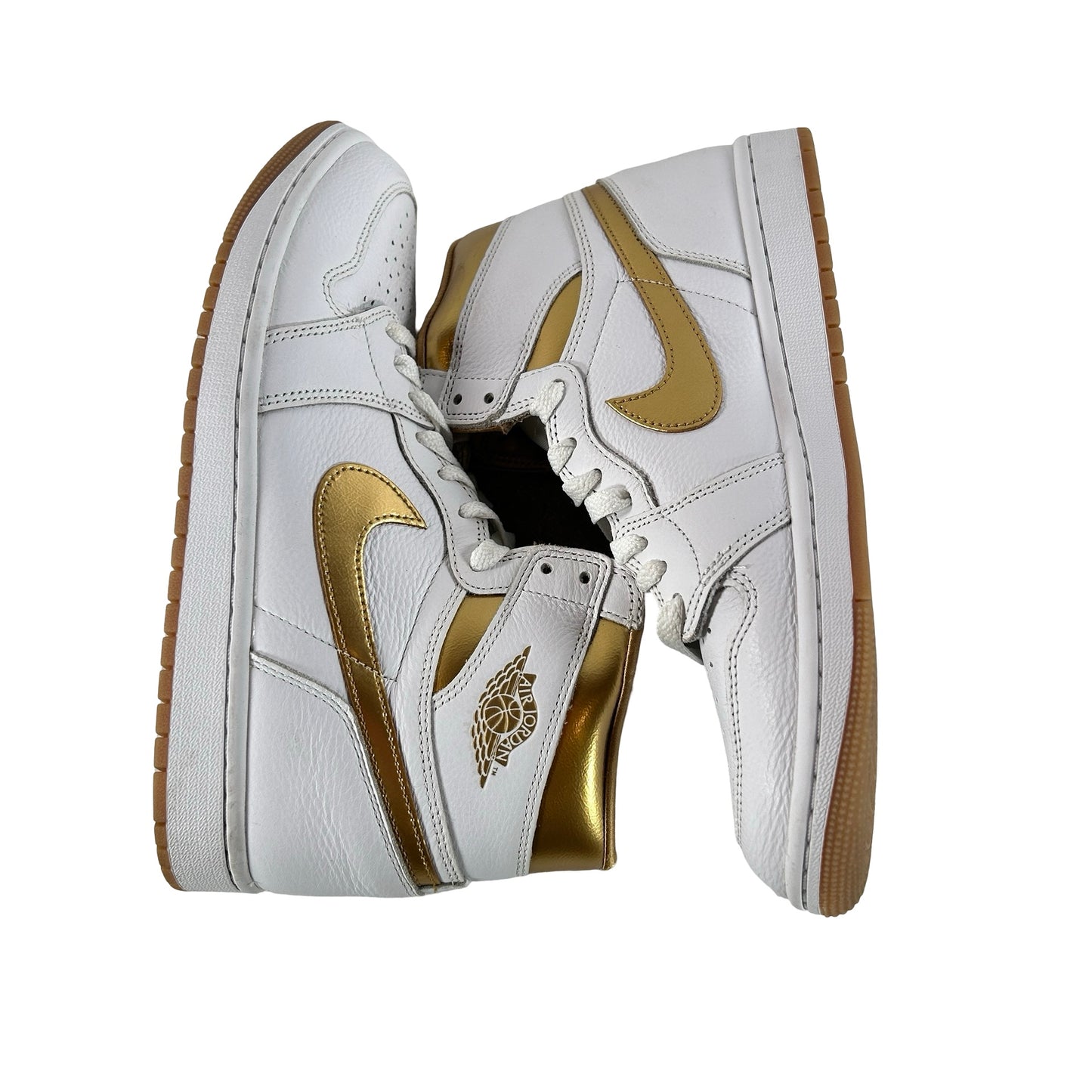 FD2596 107 Jordan 1 Retro High OG Metallic Gold (Women's) [USED] - 9.5 W (Used) (No Box)