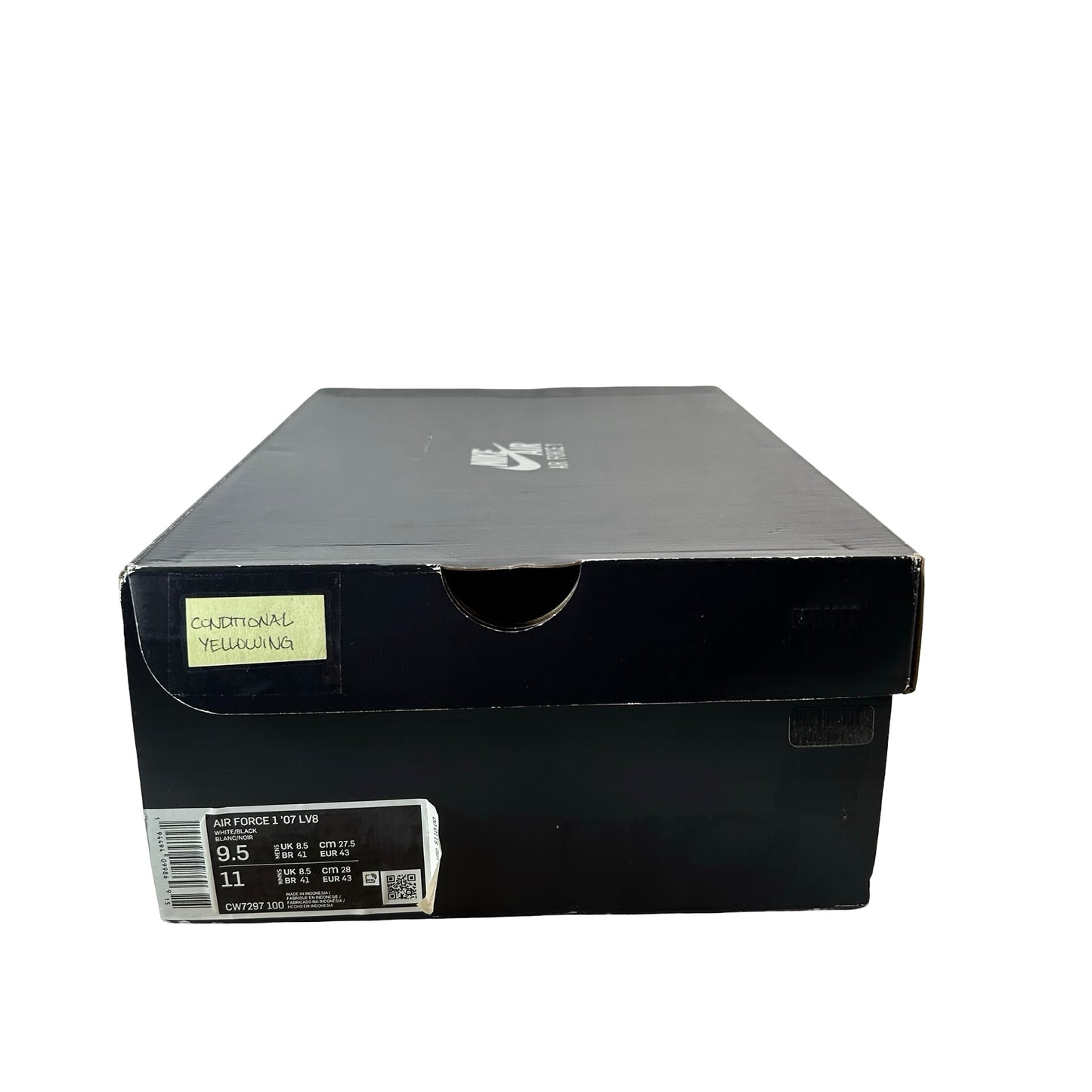 CW7297 100 Nike Air Force 1 Low NY vs. NY White Black (2020) [CONDITIONAL] - 9.5 M (Yellowing)
